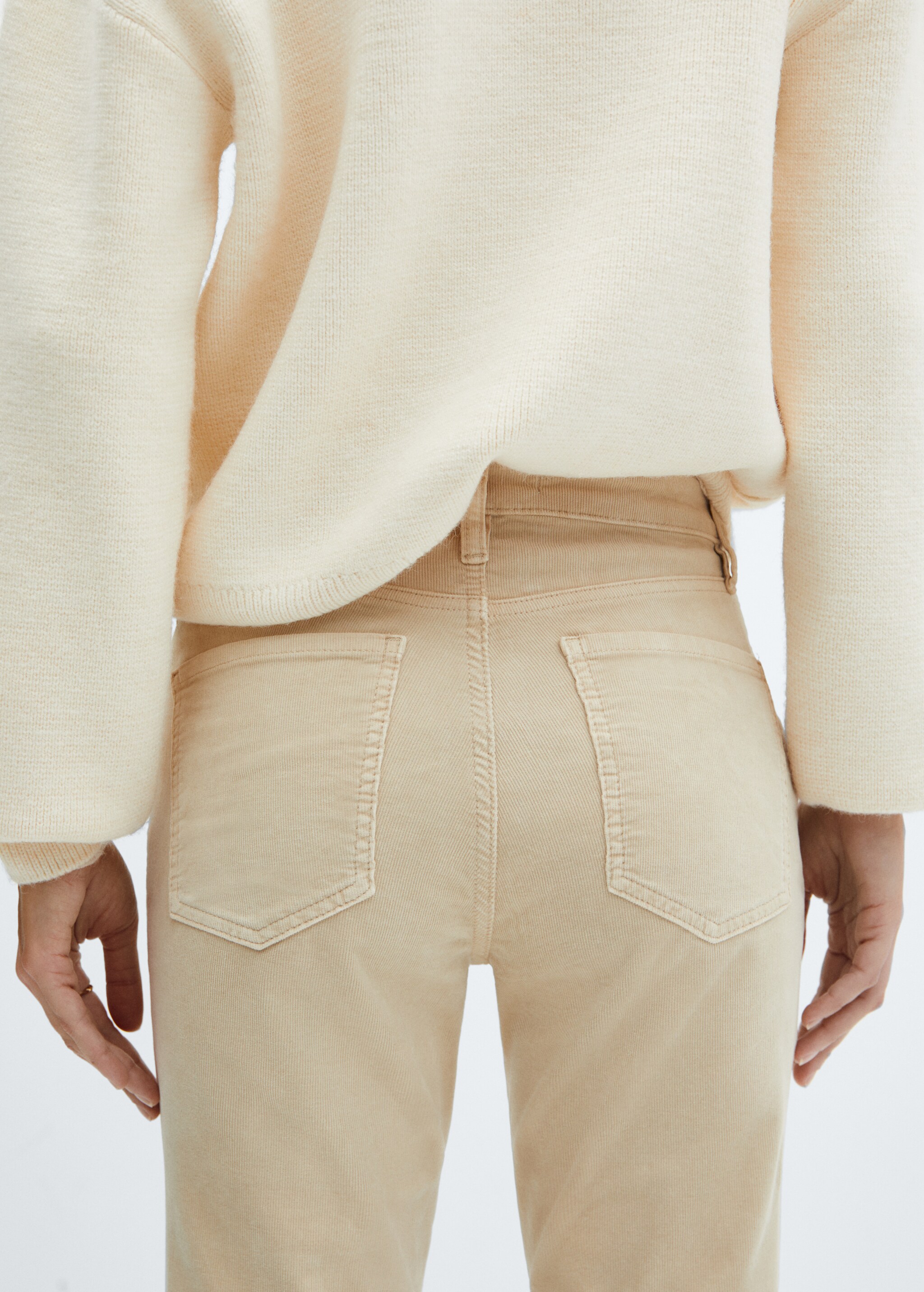 Flare crop corduroy pants - Details of the article 6