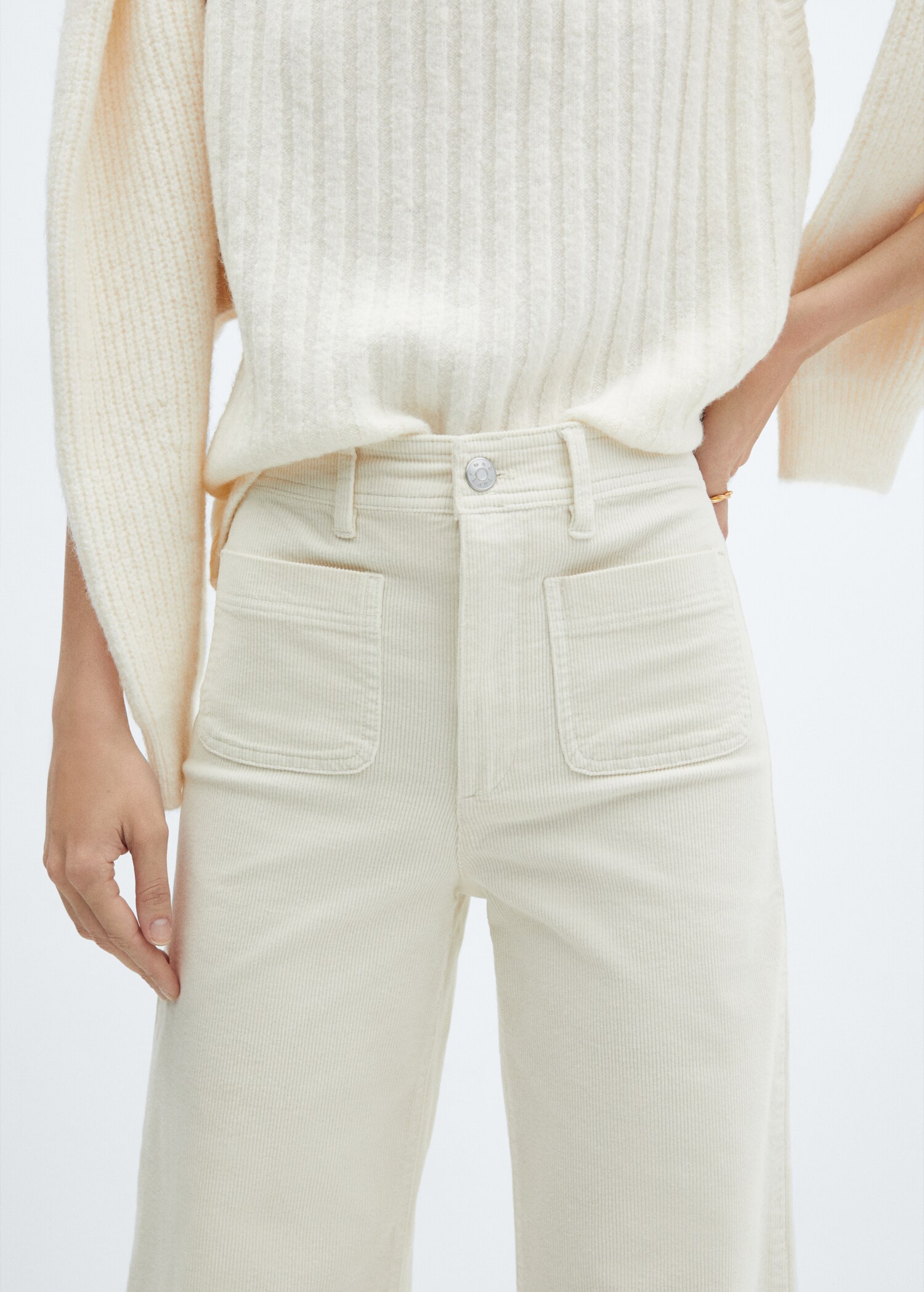 Corduroy culotte pants - Details of the article 4