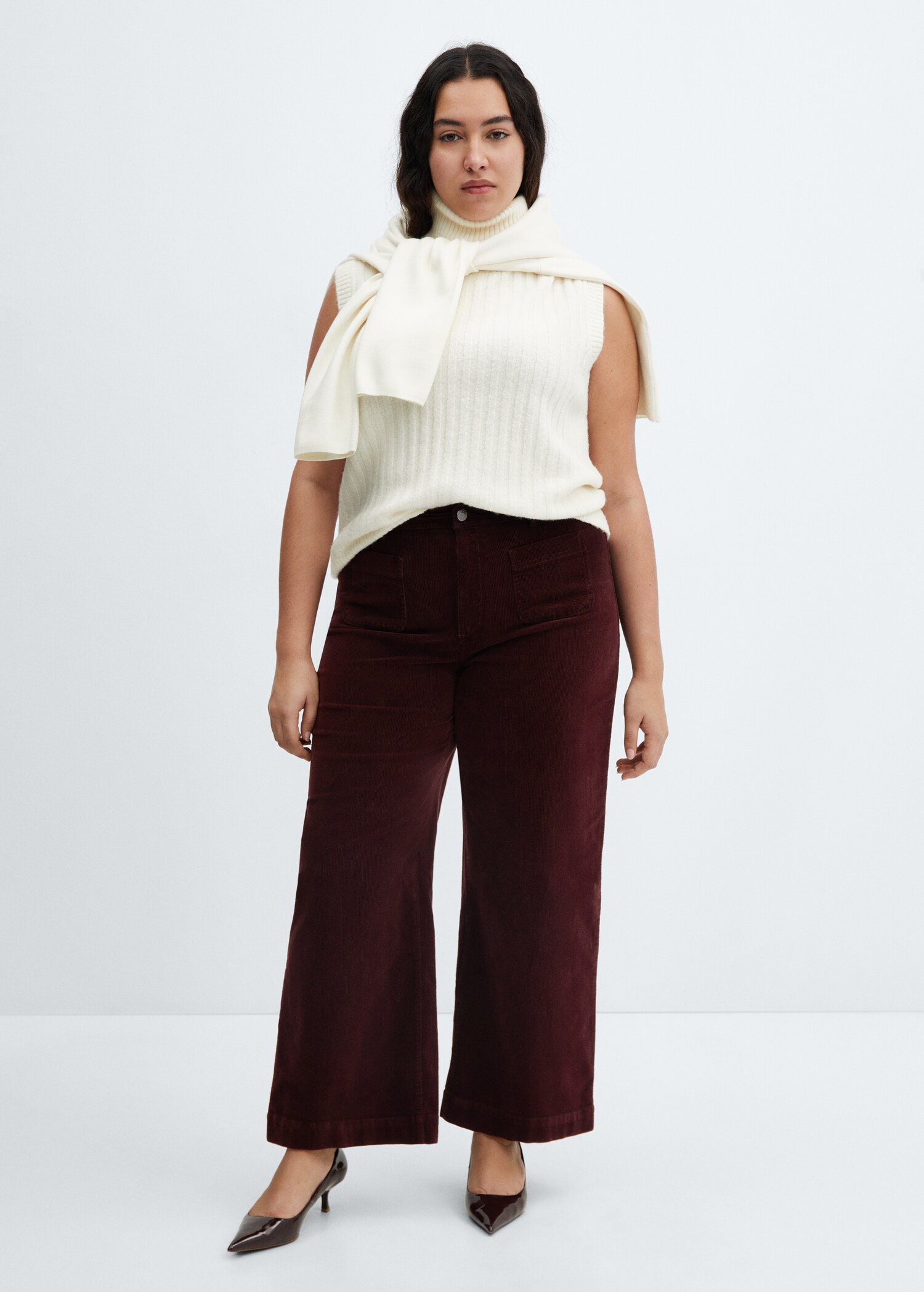 Corduroy culotte pants - Details of the article 3