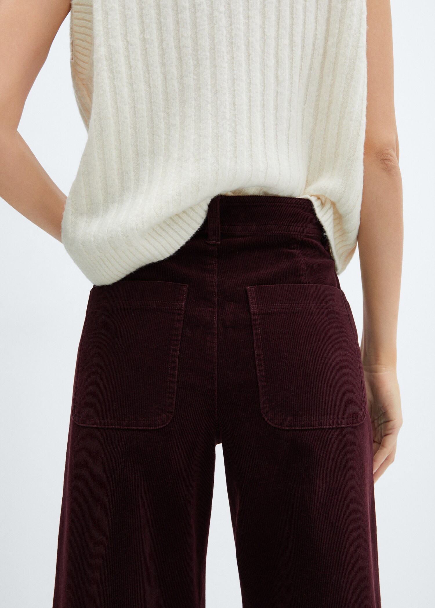 Corduroy culotte pants - Details of the article 6