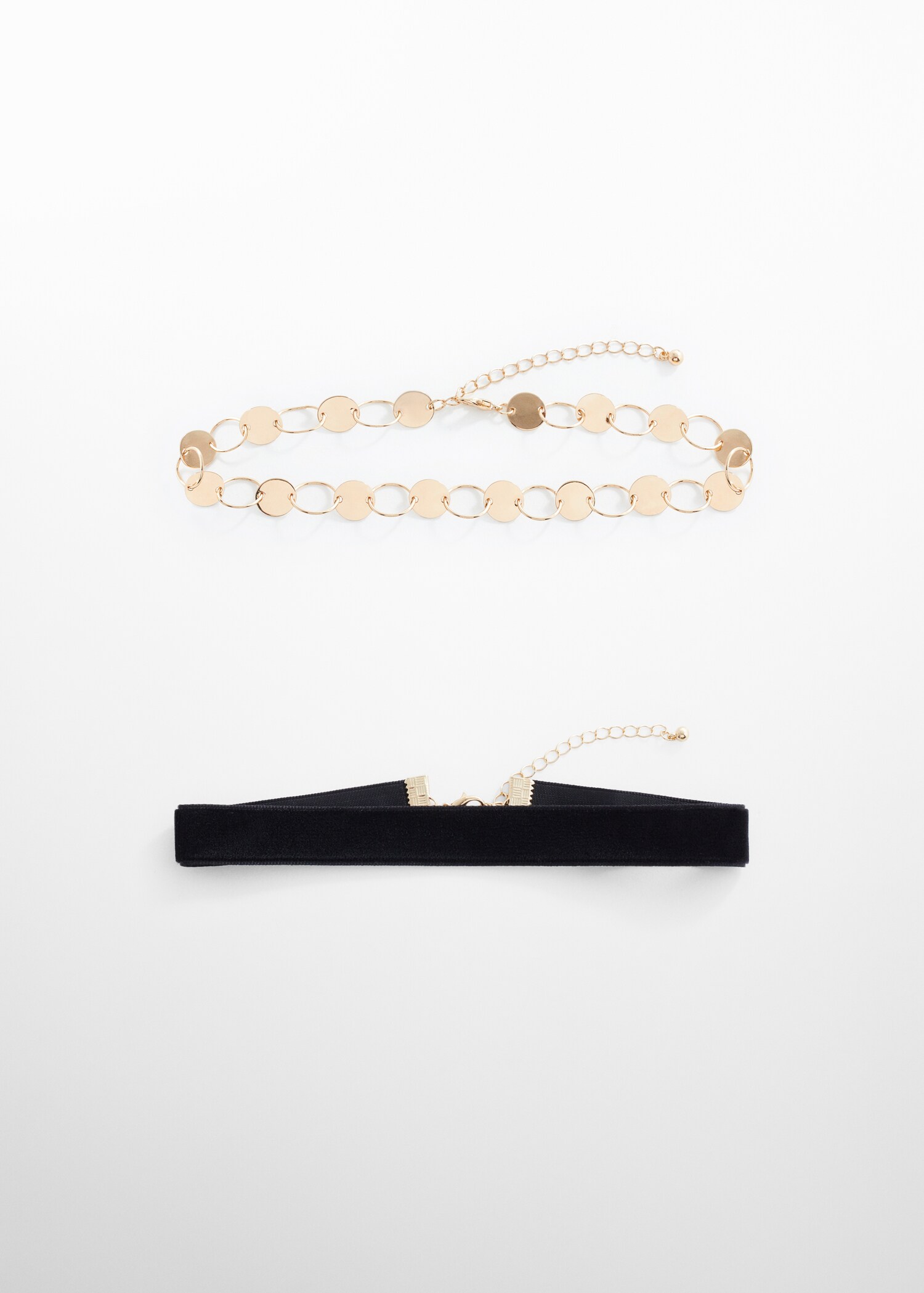 2'li choker kolye seti - Modelsiz ürün