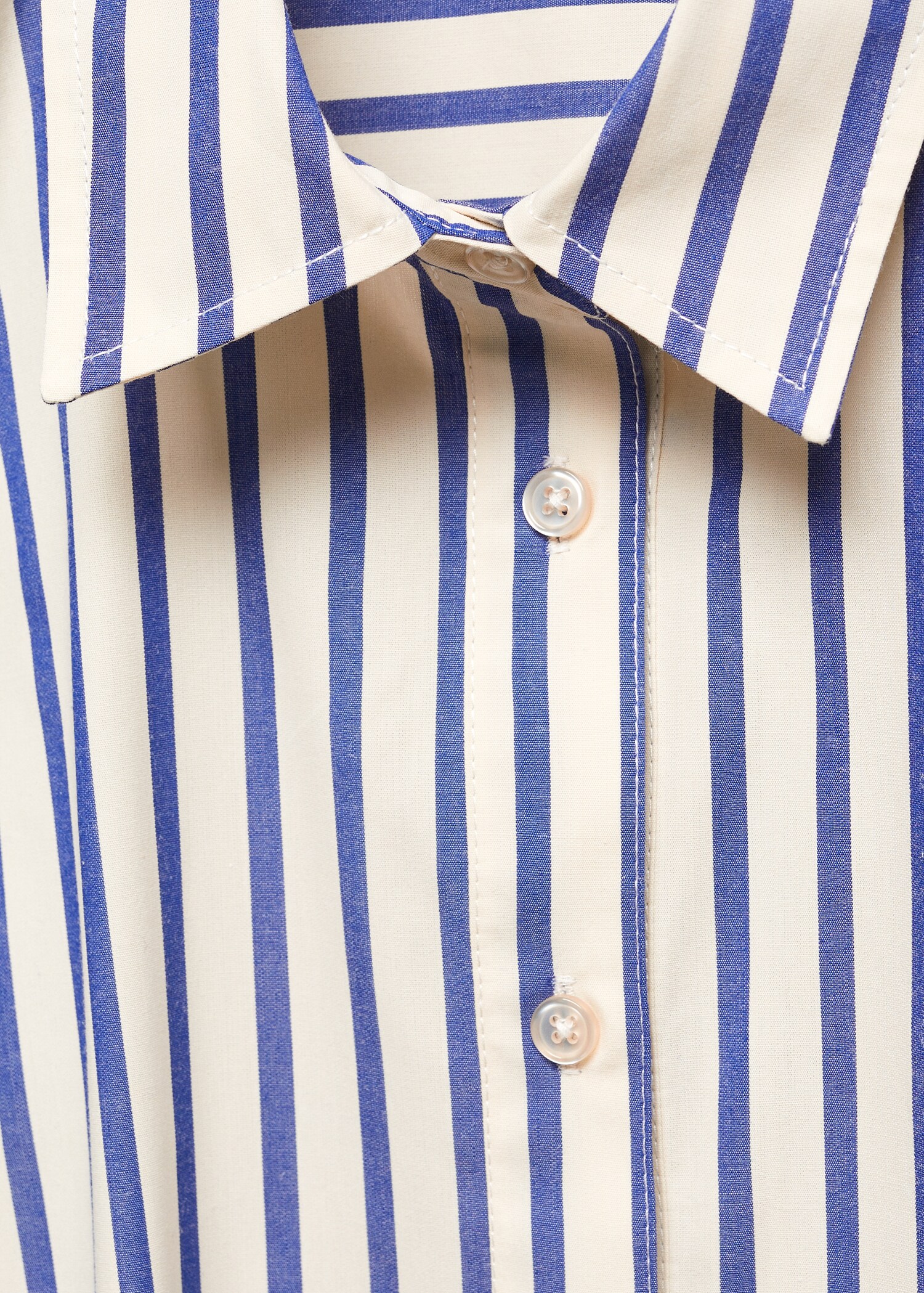 Striped cropped shirt - Details of the article 8