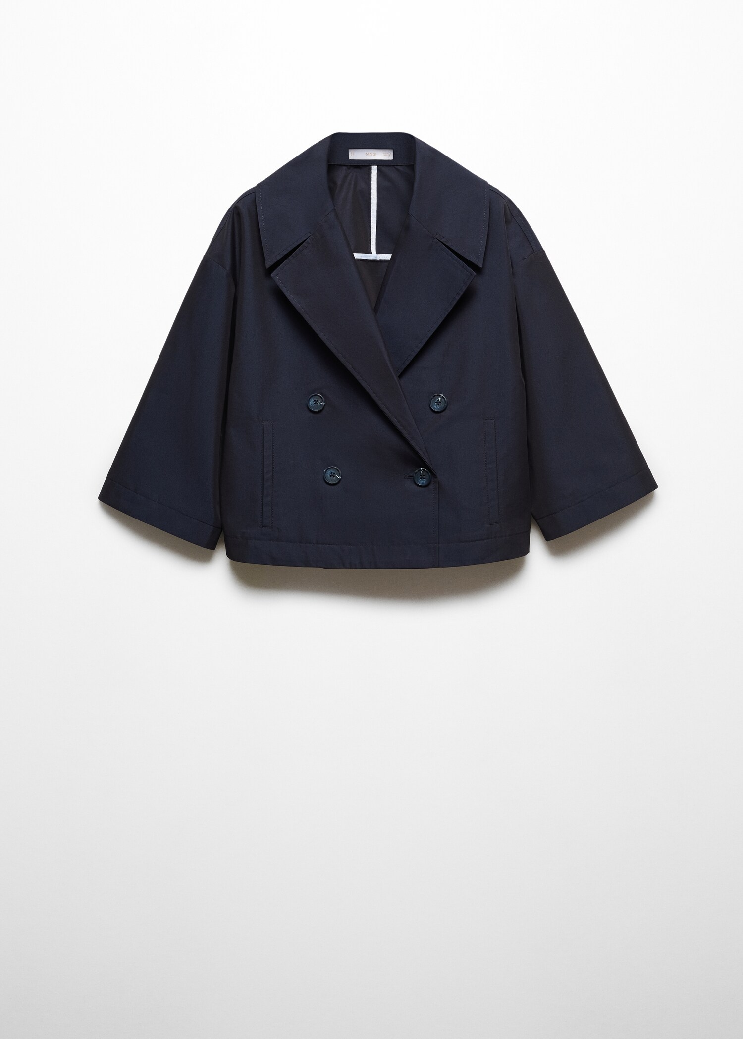 Cropped jacket with lapels - Article without model