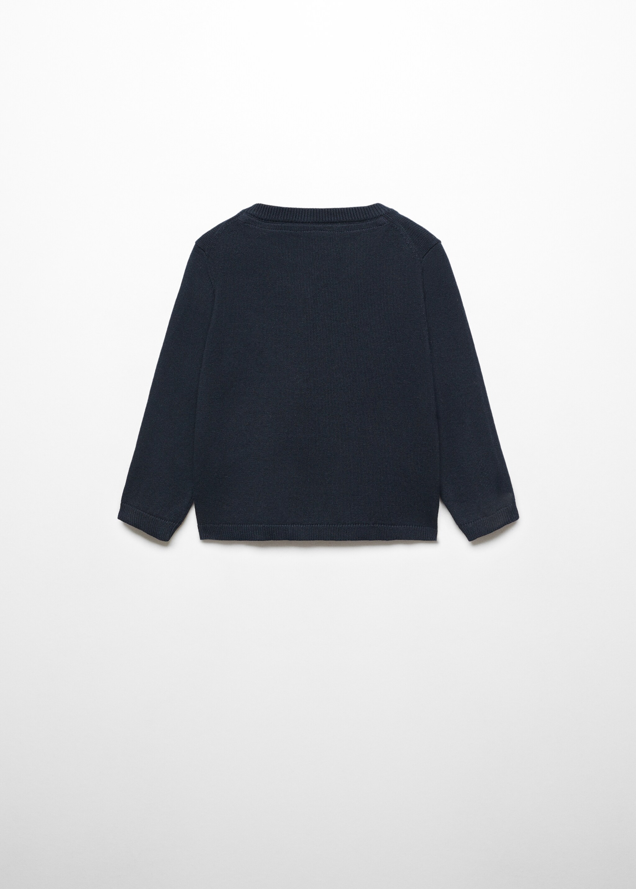 V-neck sweater - Обратная сторона изделия