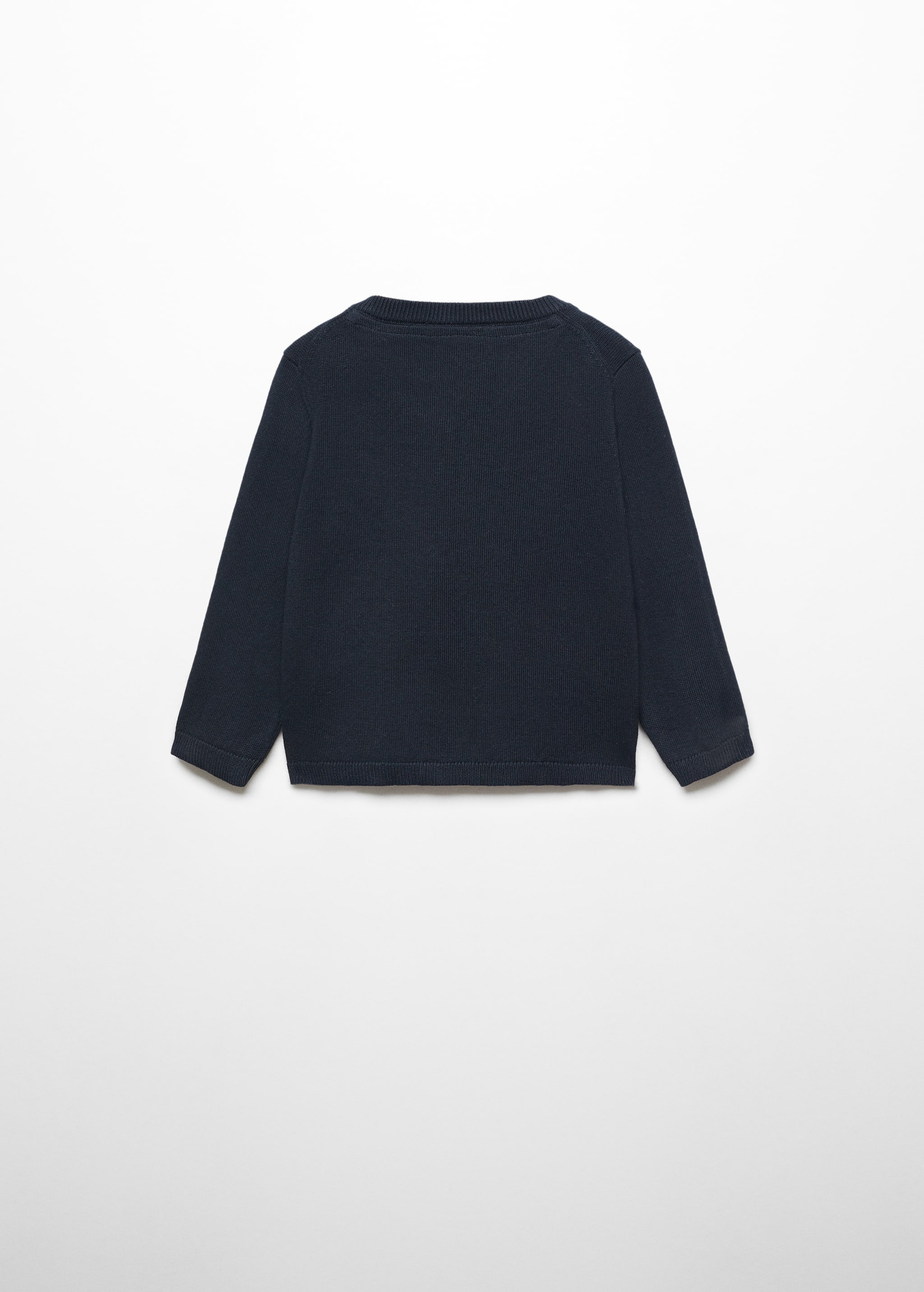 V-neck sweater - Обратная сторона изделия