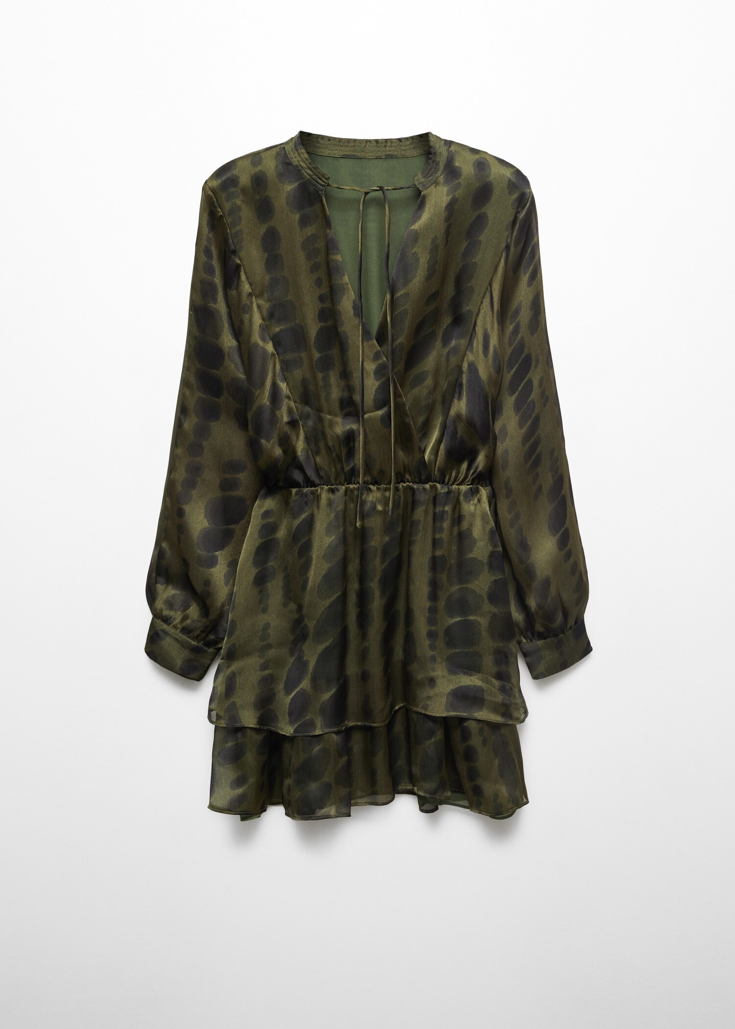 Robe satinée imprimée - Article sans modèle