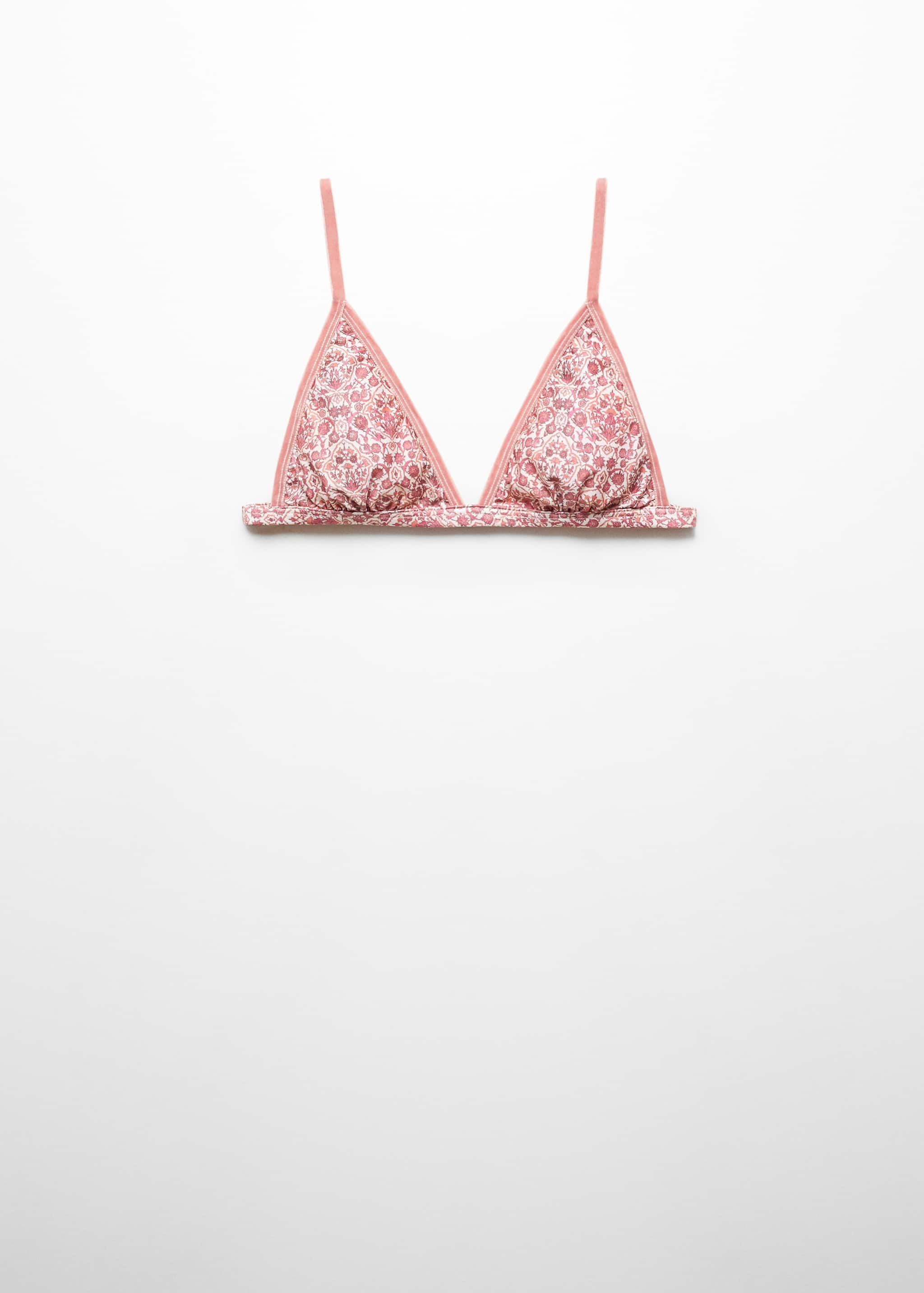 Printed triangle bra - Article without model