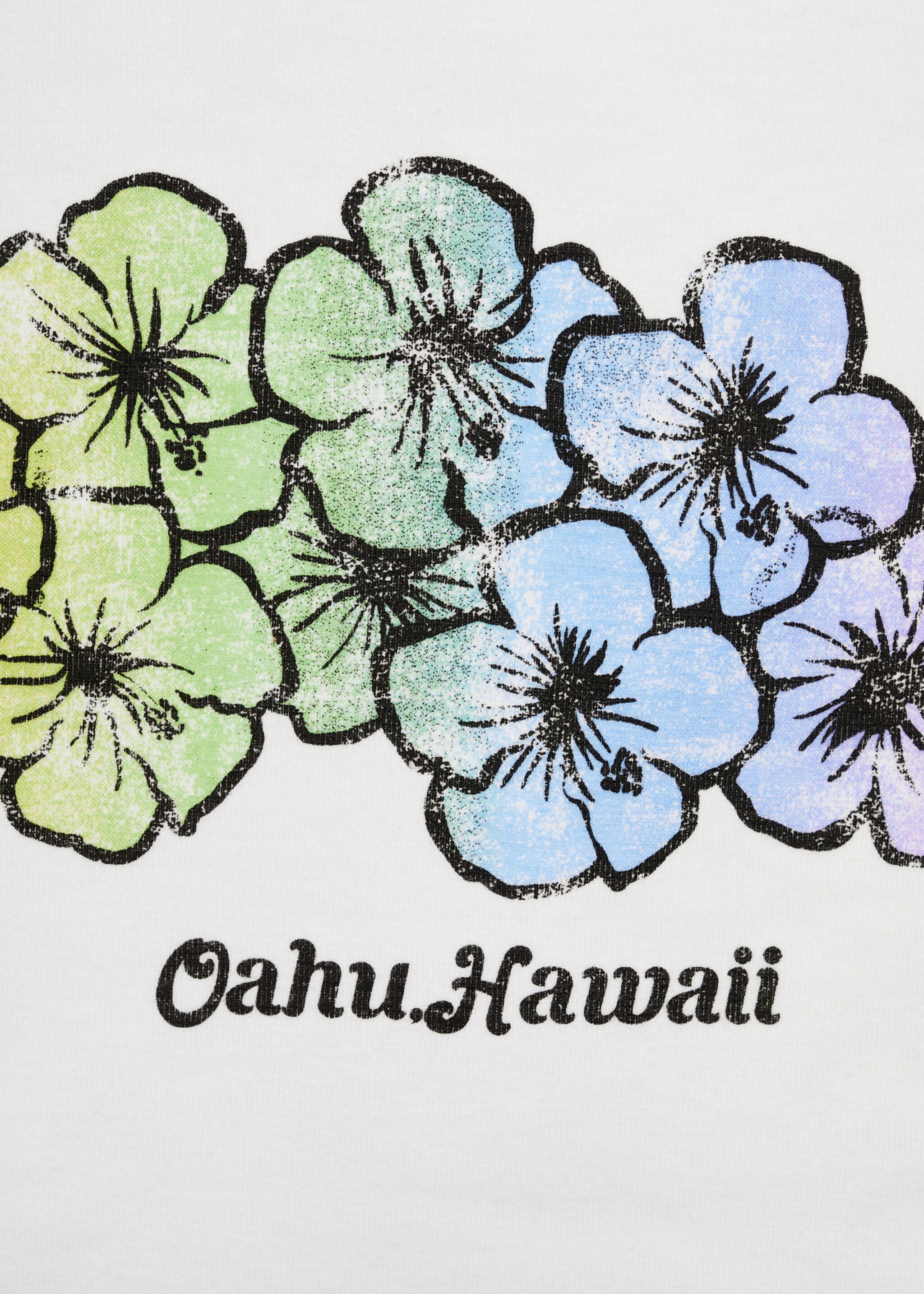 Printed cropped t-shirt - Details of the article 8, Off White. Ref: 67030486-00.