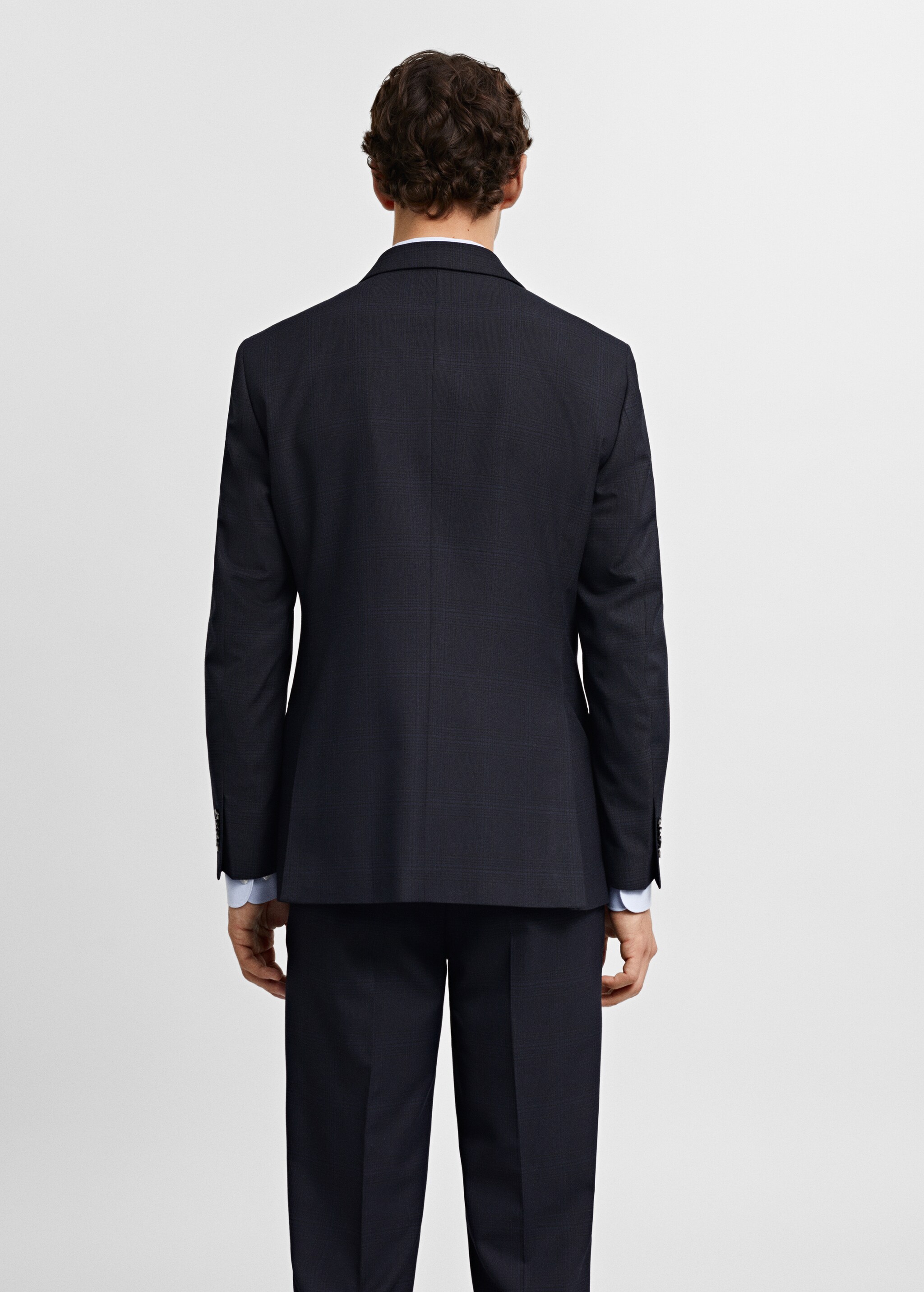 Stretch fabric slim-fit suit jacket - Reverse of the article