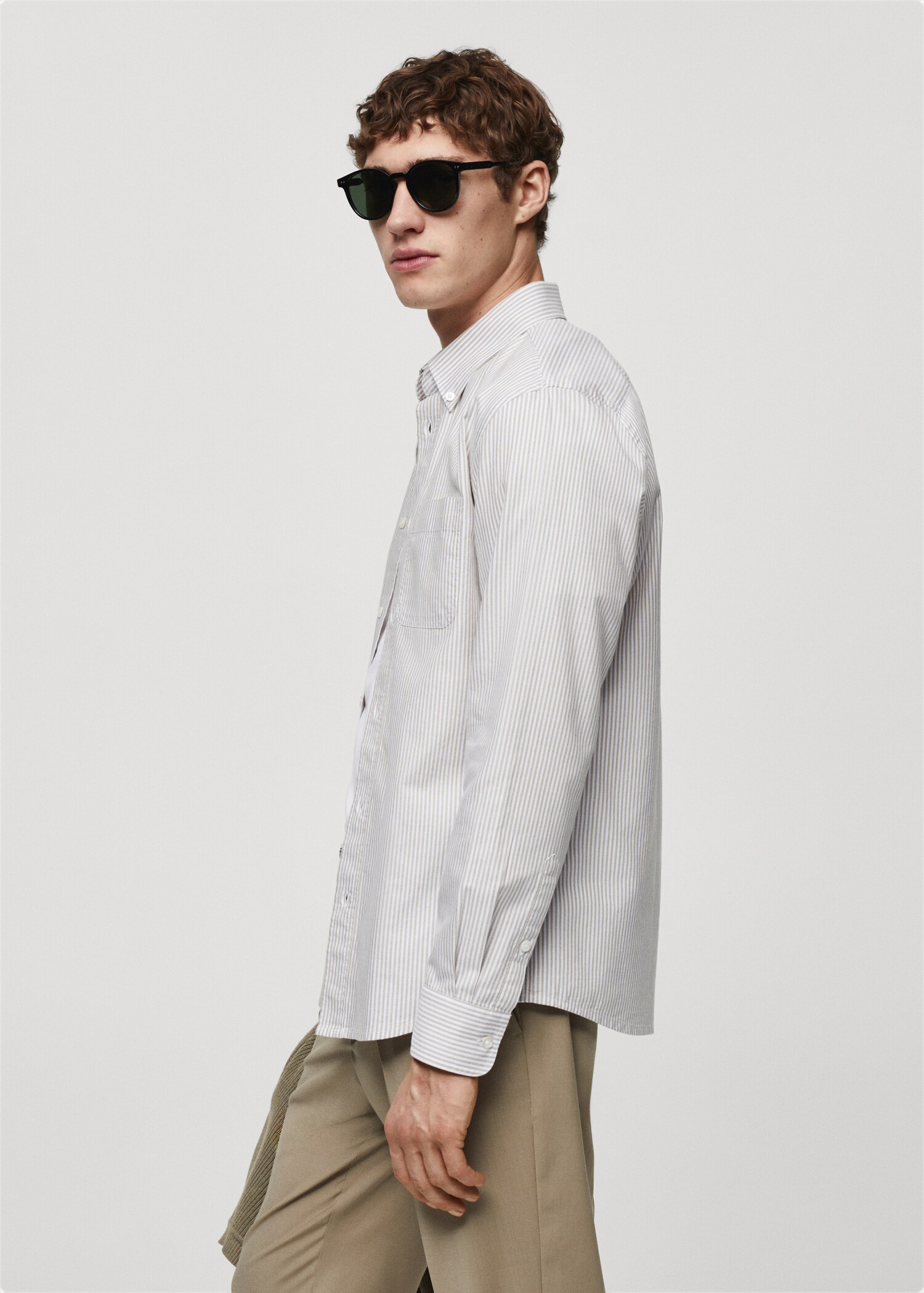 Chemise 100 % coton rayures bicolores - Détail de l'article 4