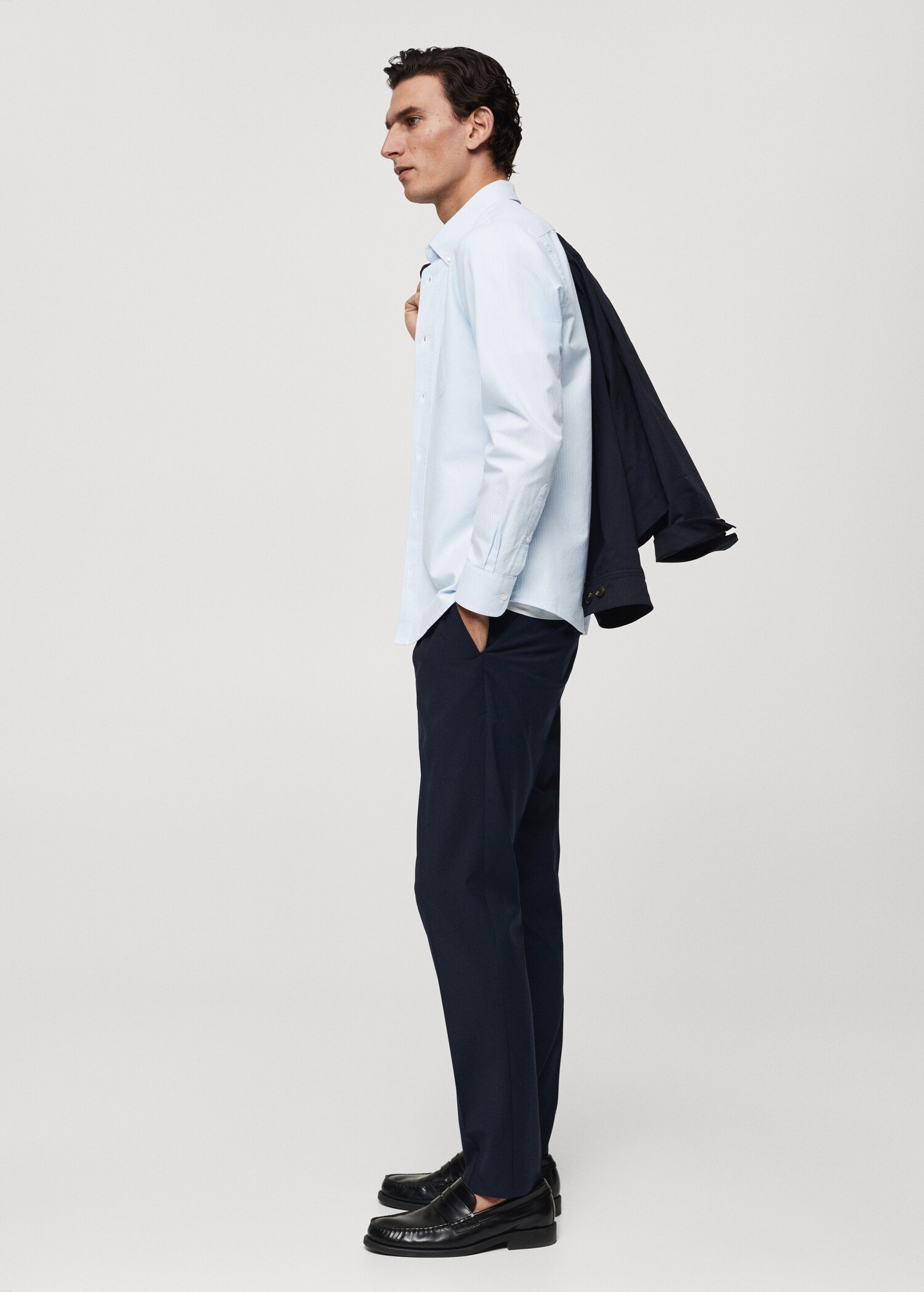 Chemise 100 % coton rayures bicolores - Détail de l'article 2