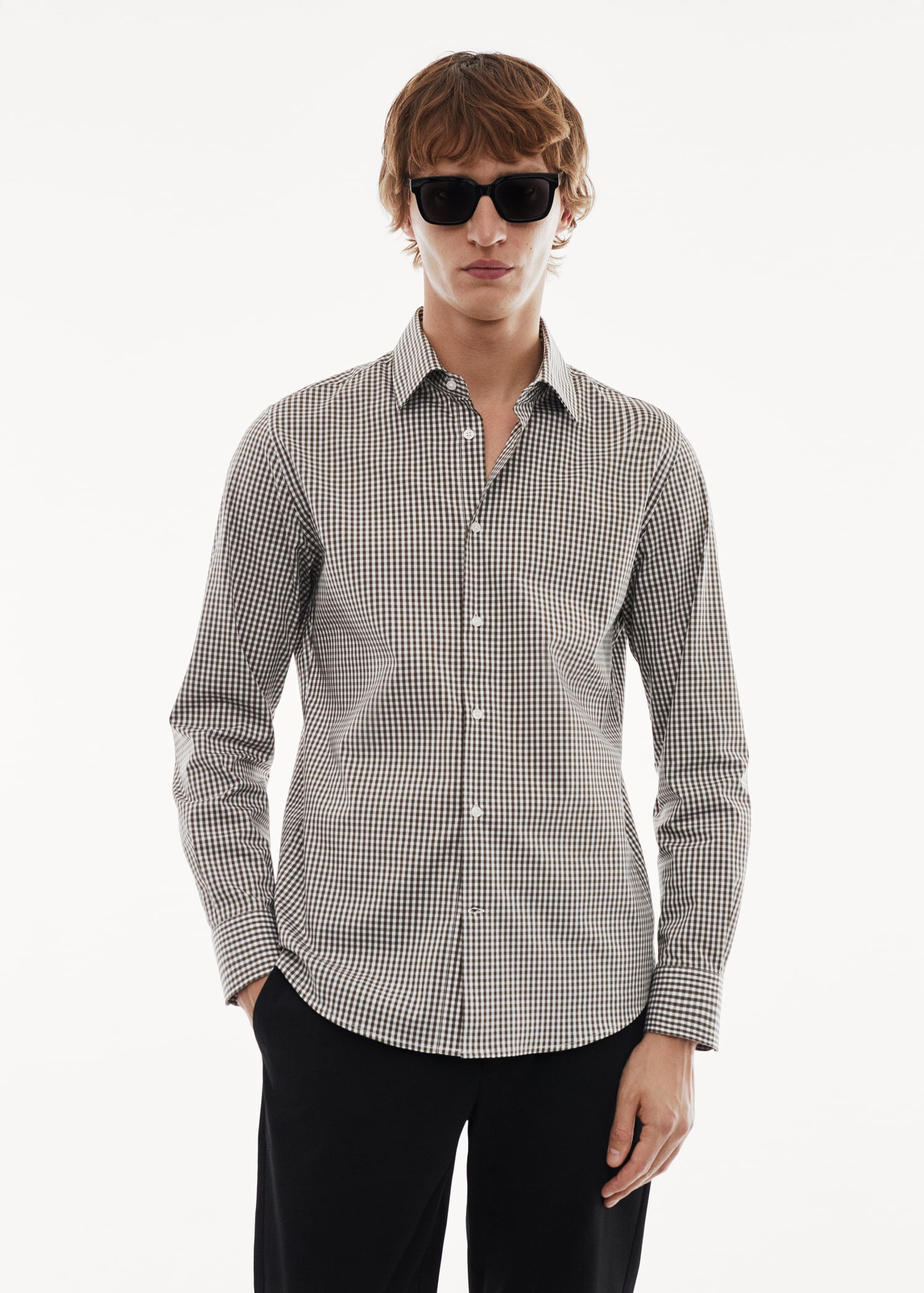 Micro-stretch fabric shirt - Medium plane