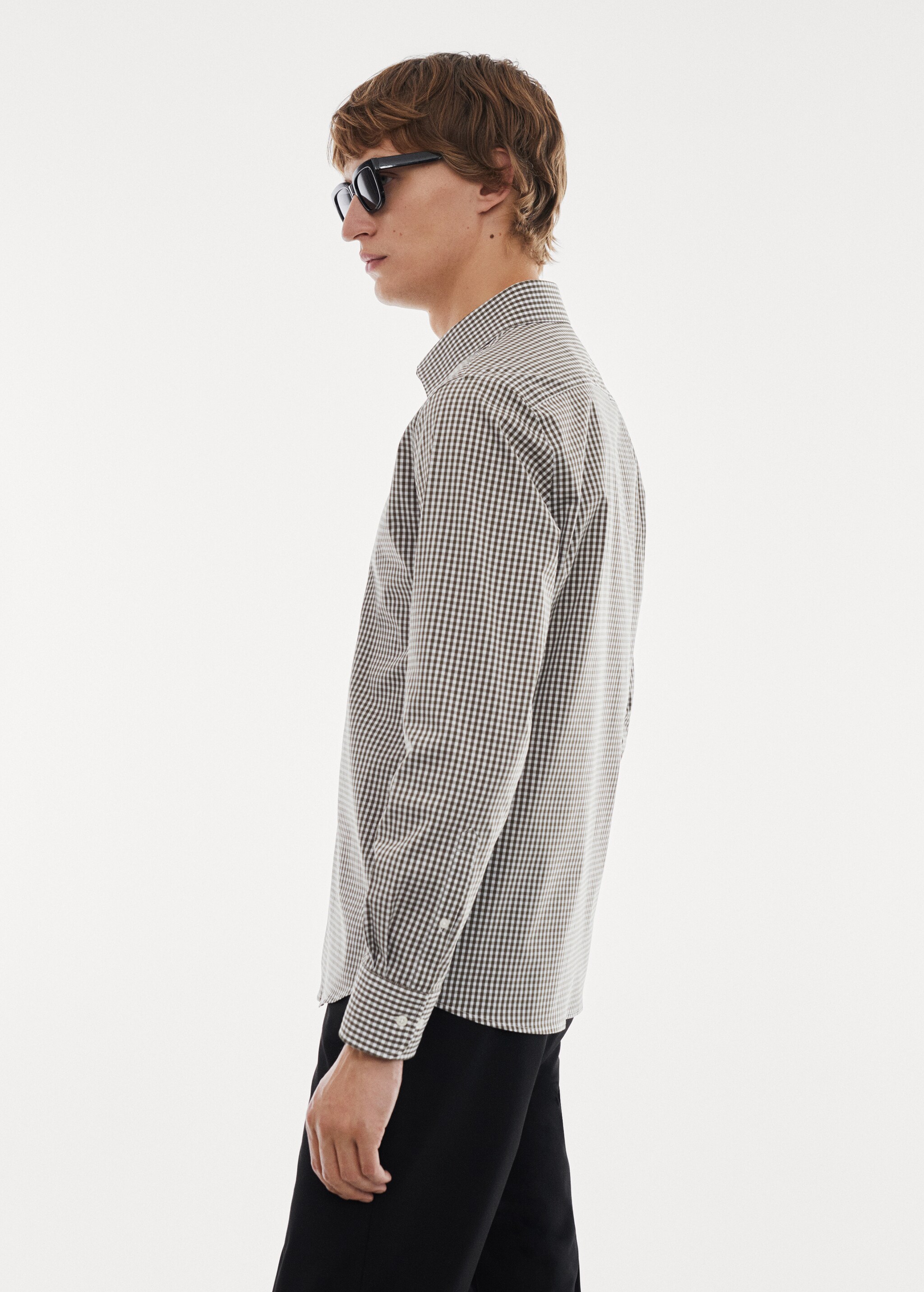 Micro-stretch fabric shirt - Details of the article 1
