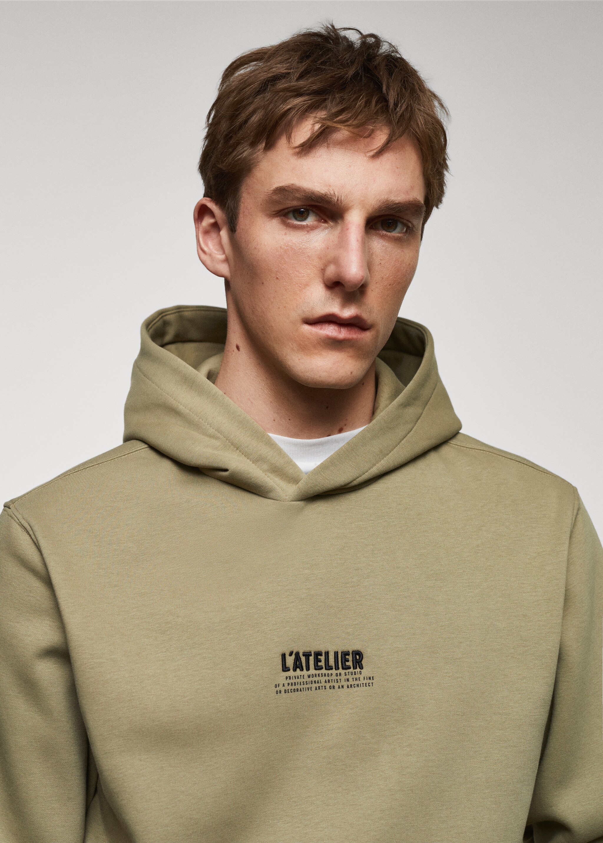 Embroidered hoodie - Details of the article 1