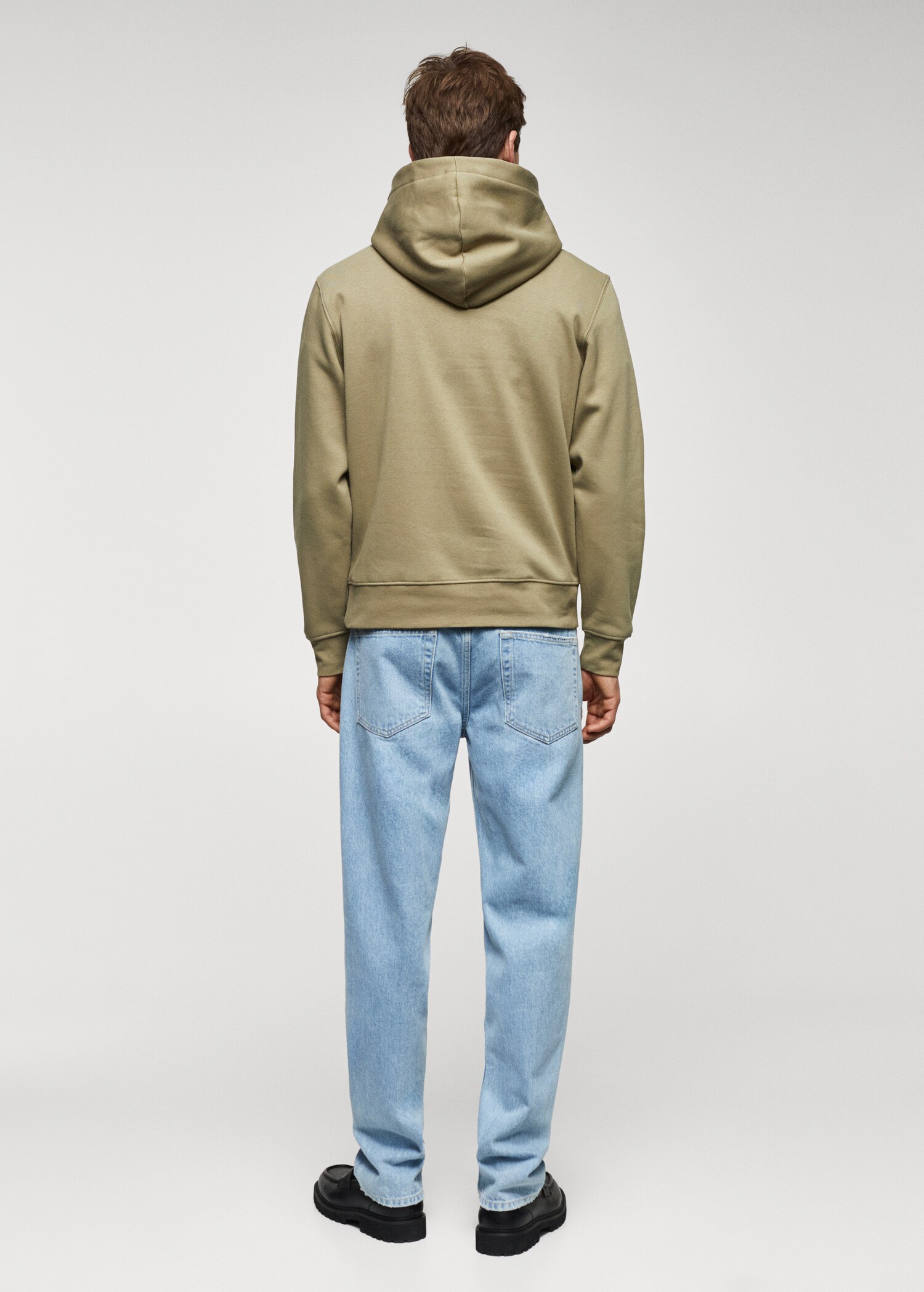 Sweatshirt huva brodyr - Artikelns baksida