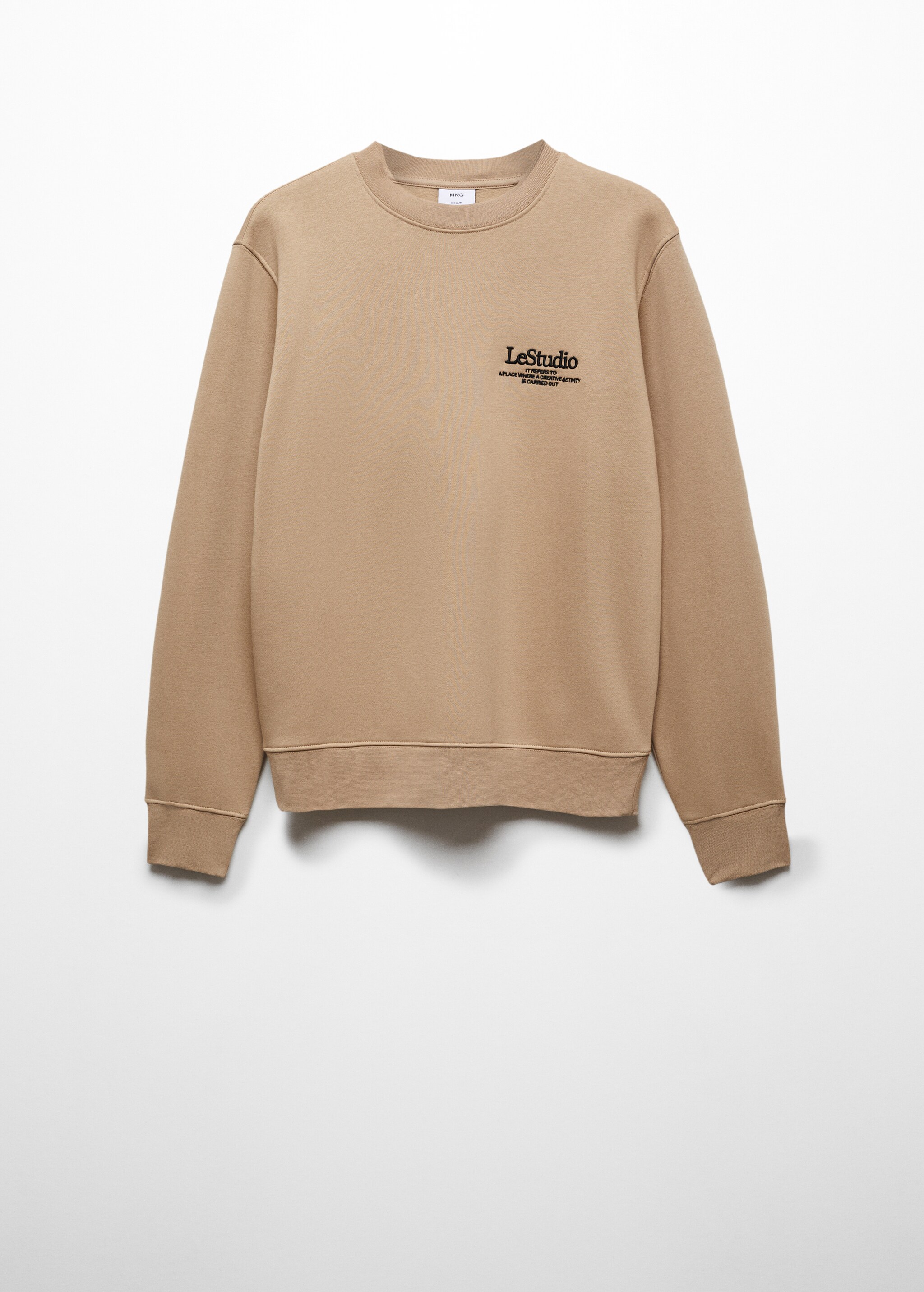 Sweatshirt de algodão com pormenor bordado - Artigo sem modelo