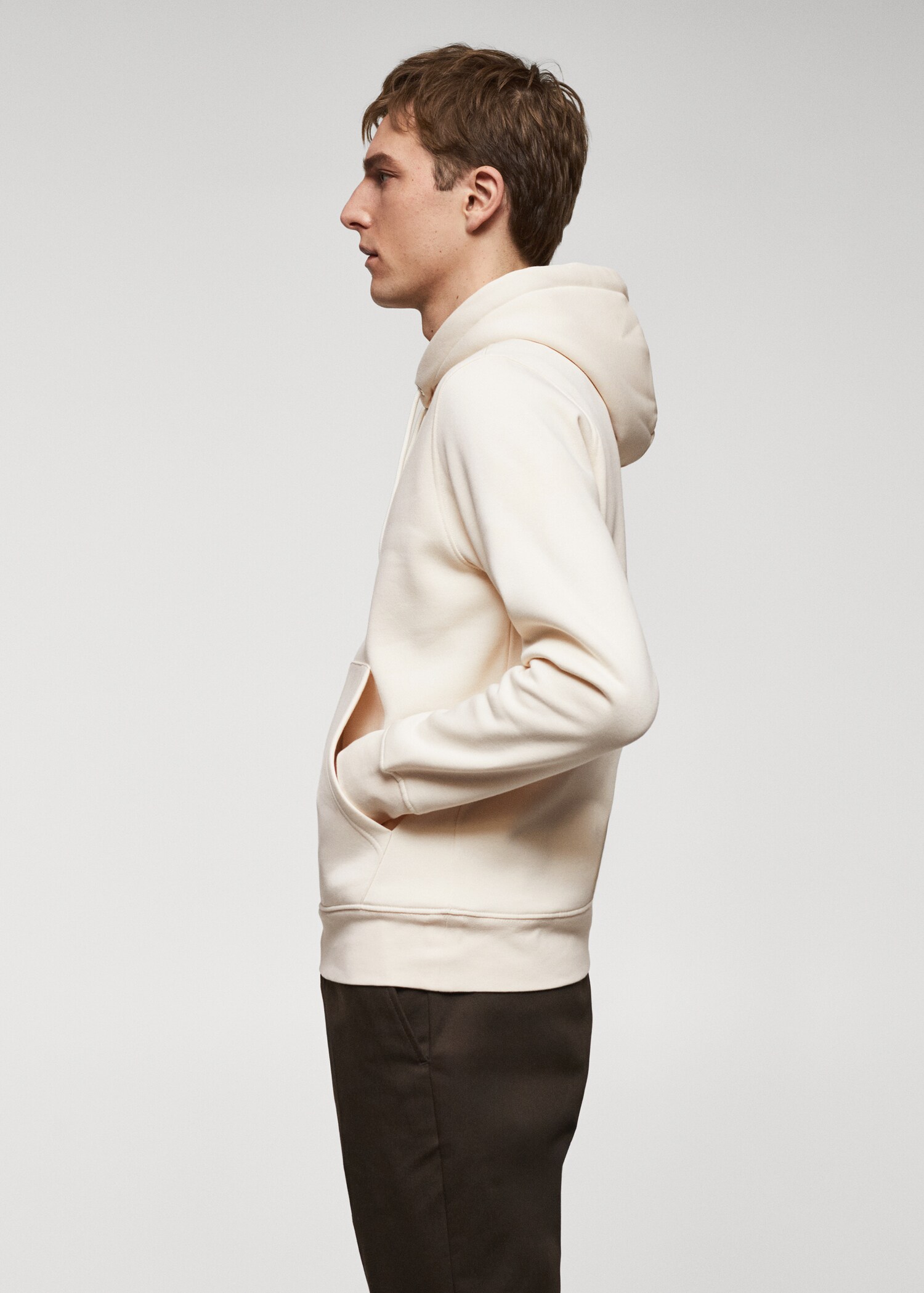 Kangaroo hooded cotton sweatshirt - Details of the article 2