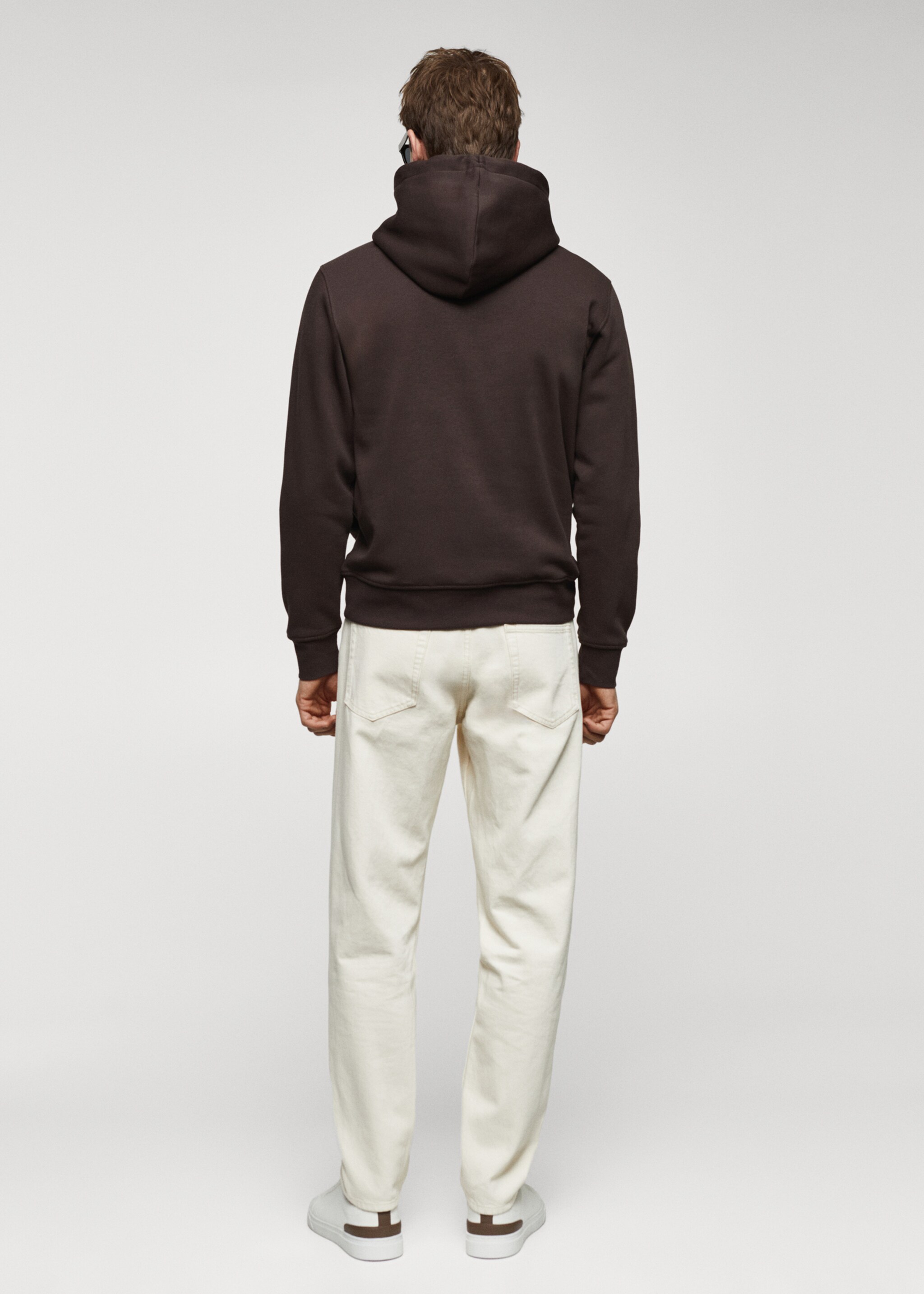 Sudadera algodón capucha canguro - Reverso del artículo