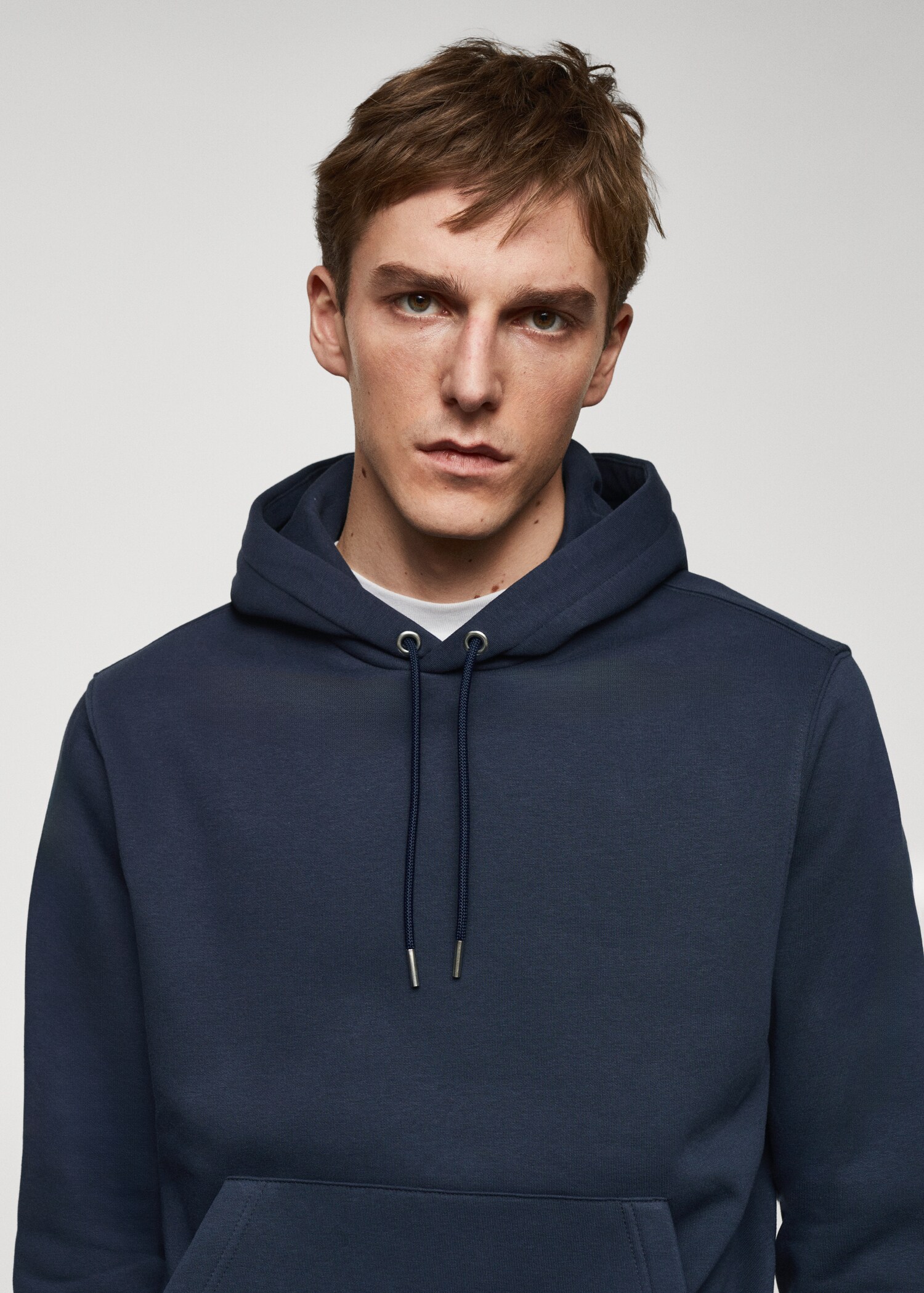 Kangaroo hooded cotton sweatshirt - Details of the article 1