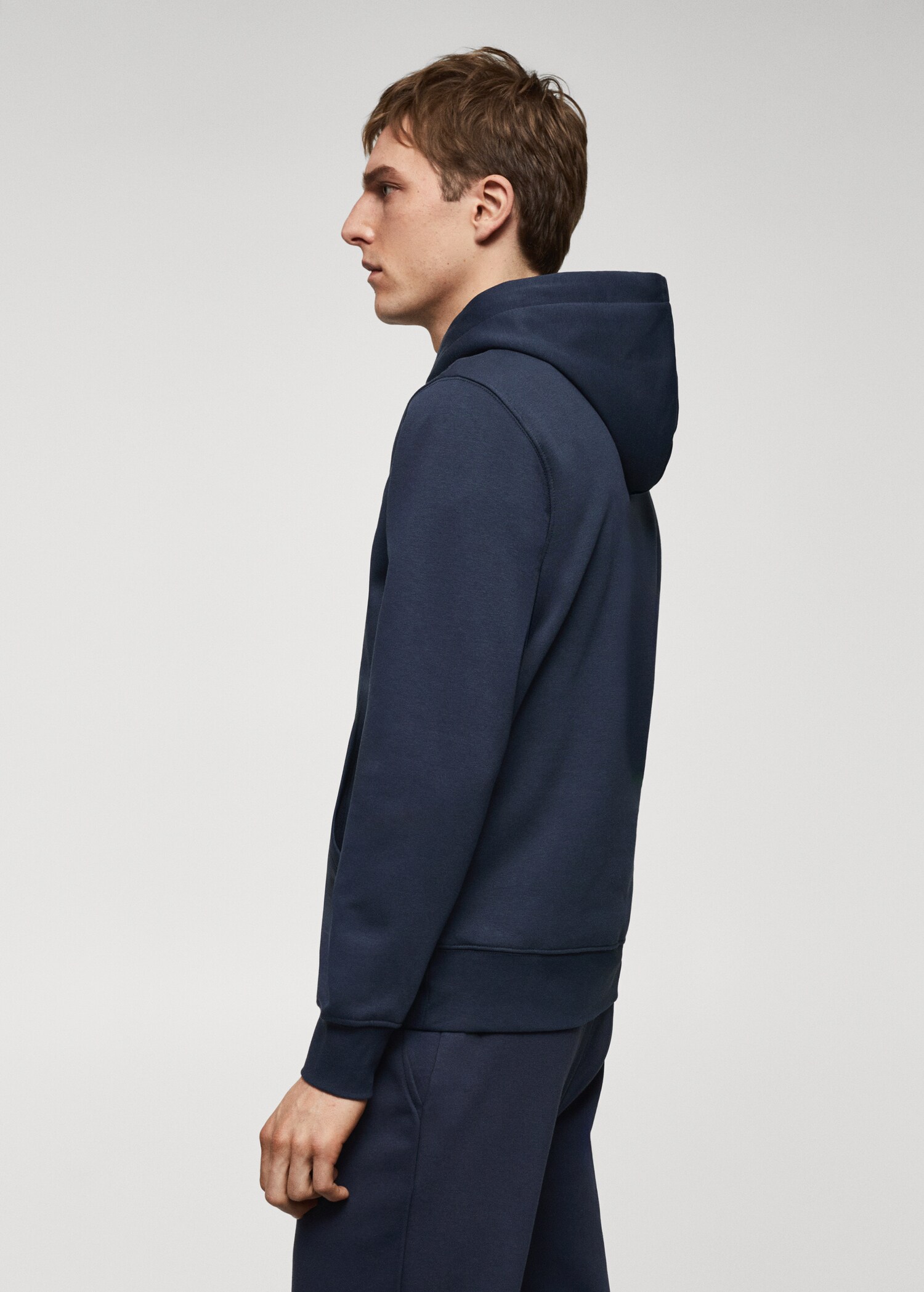 Kangaroo hooded cotton sweatshirt - Details of the article 2