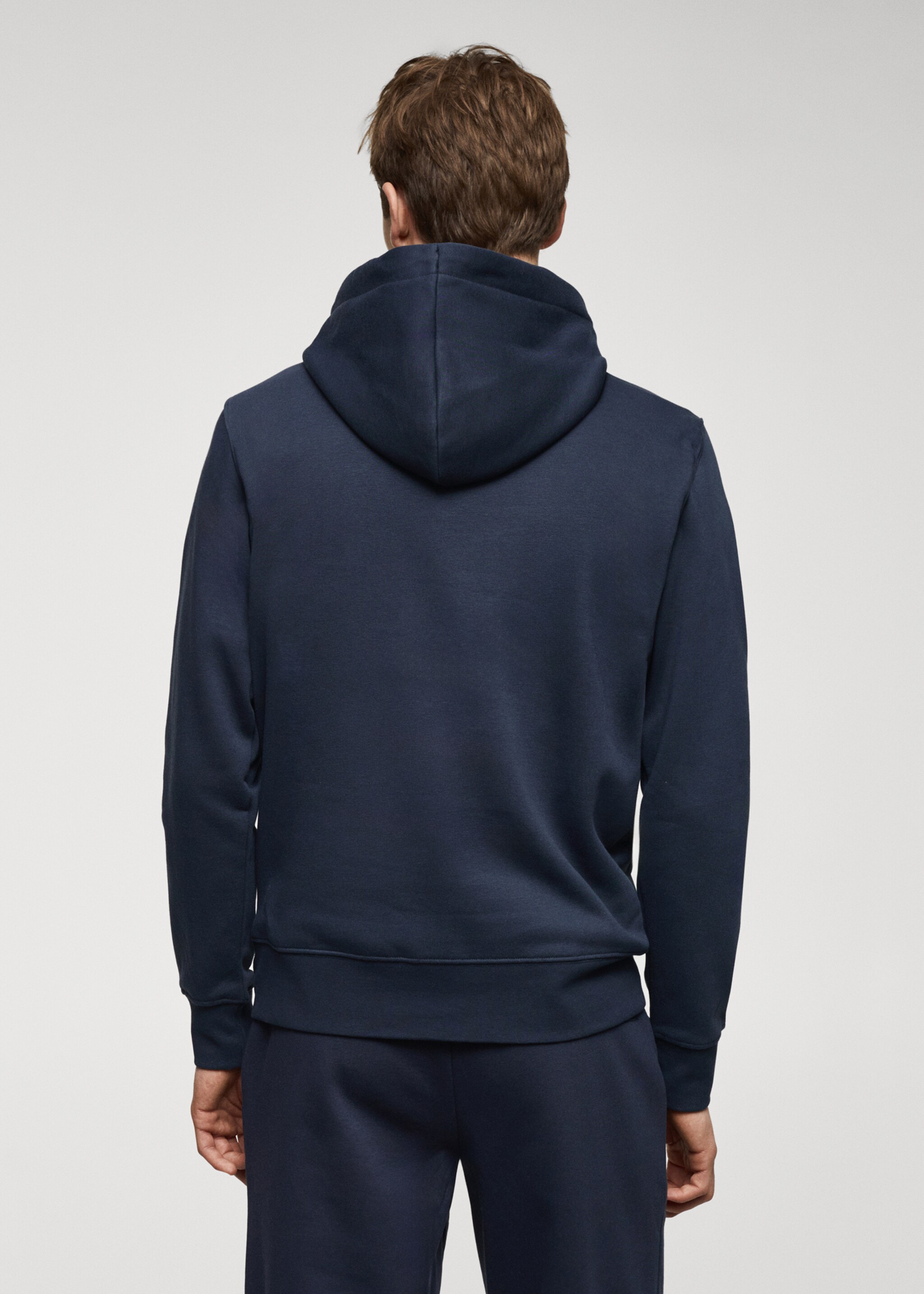 Sudadera algodón capucha canguro - Reverso del artículo
