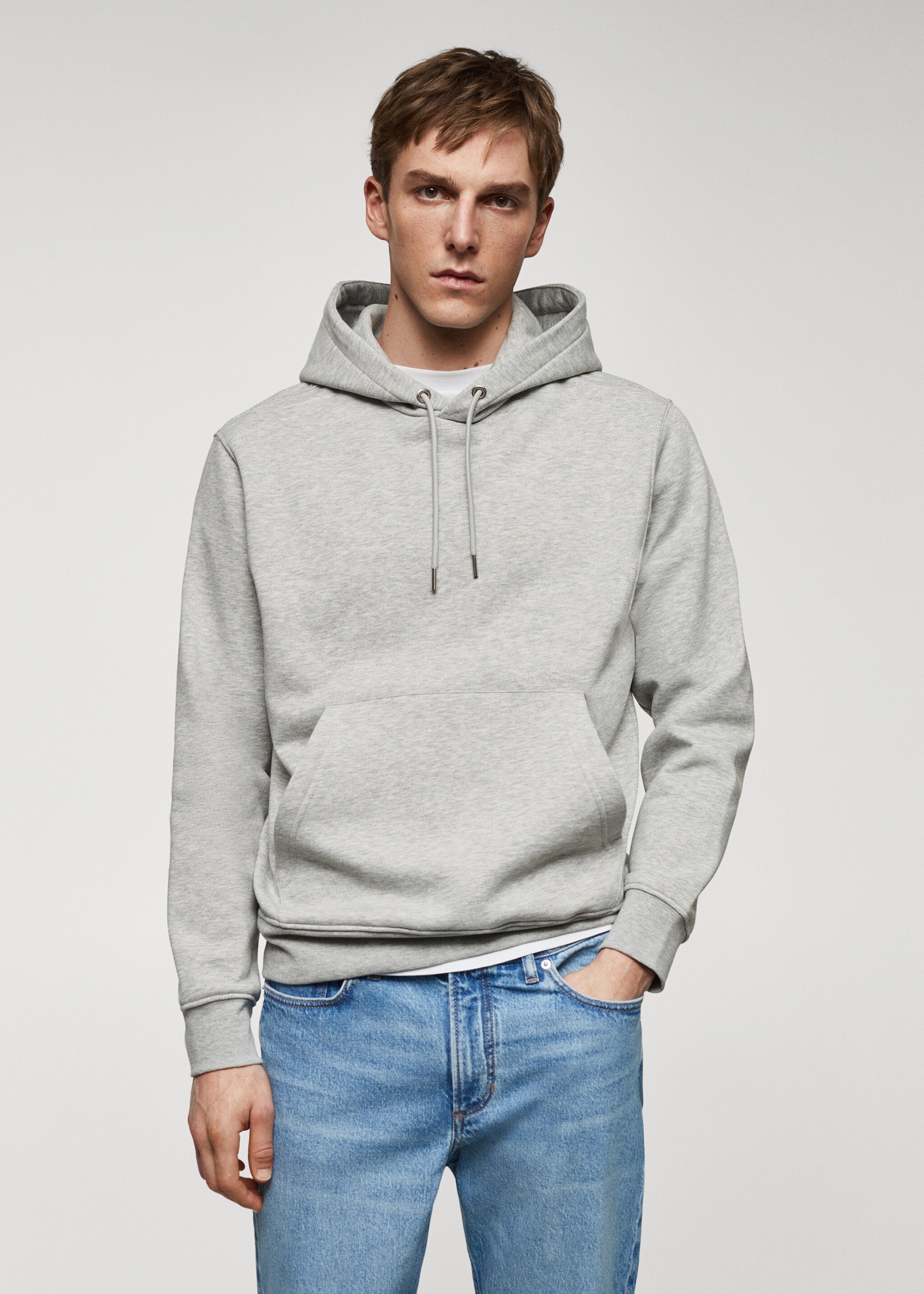 Kangaroo hooded cotton sweatshirt - Medium plane