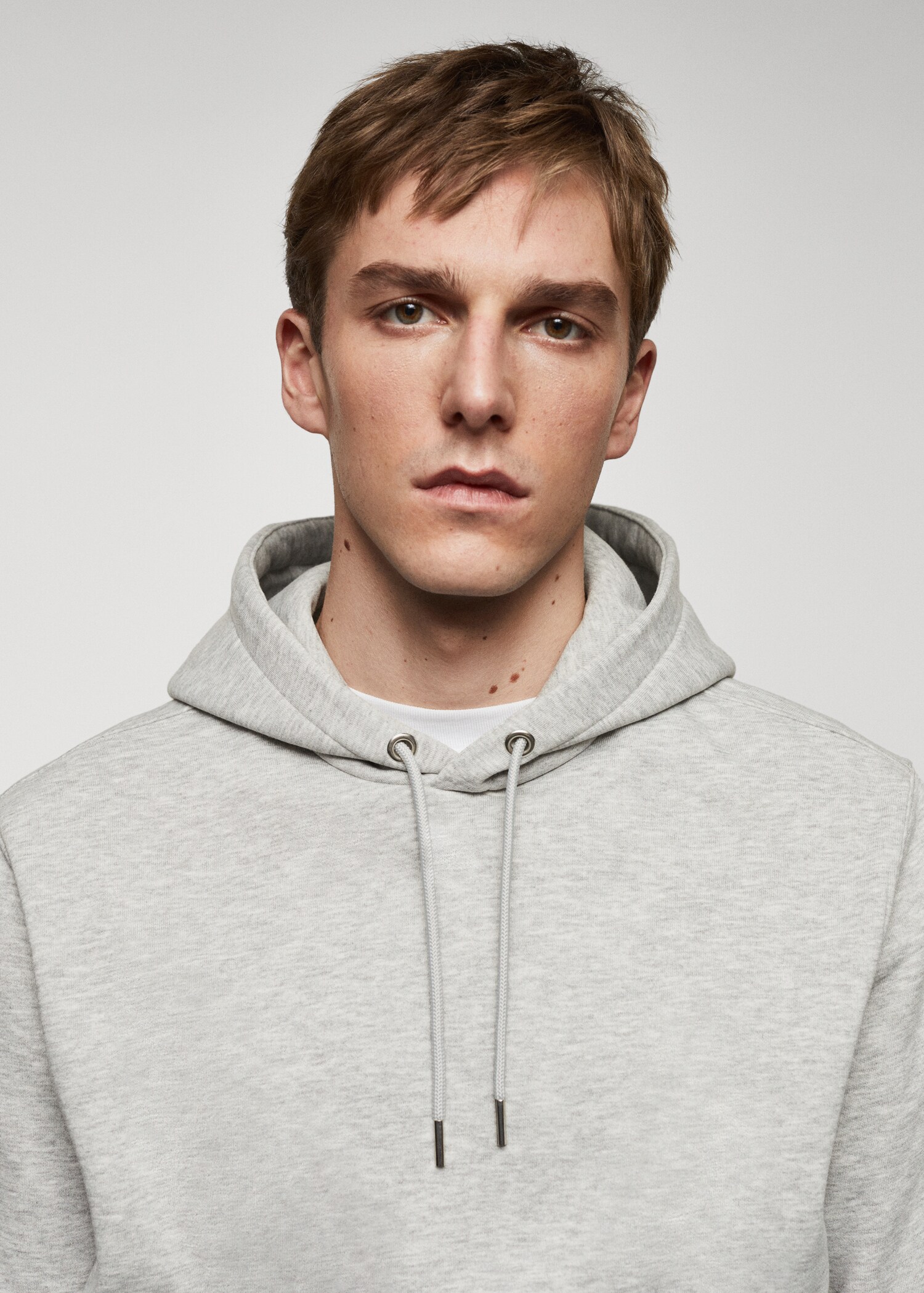 Kangaroo hooded cotton sweatshirt - Details of the article 1