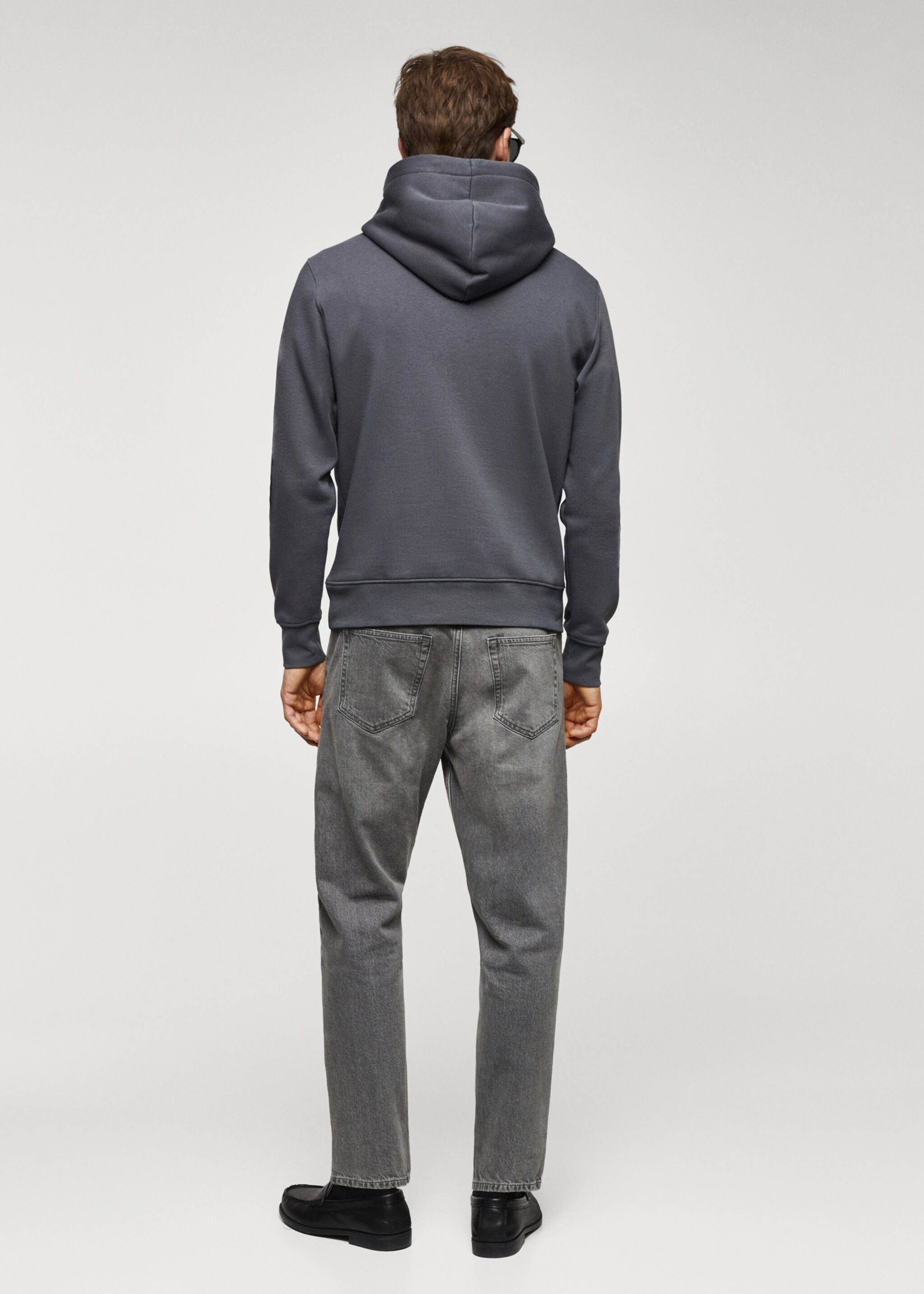 Sudadera algodón capucha canguro - Reverso del artículo