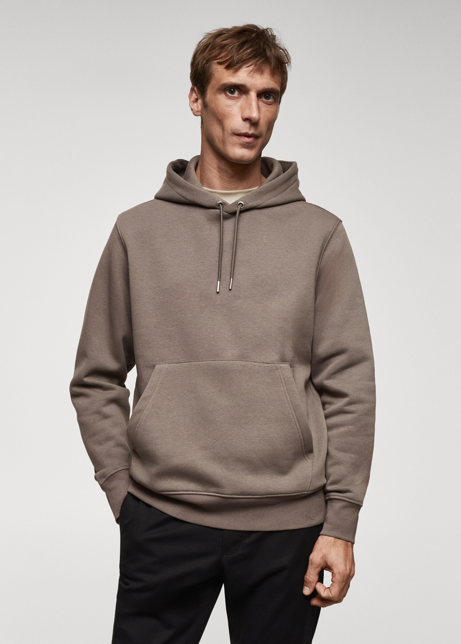 Kangaroo hooded cotton sweatshirt - Medium plane
