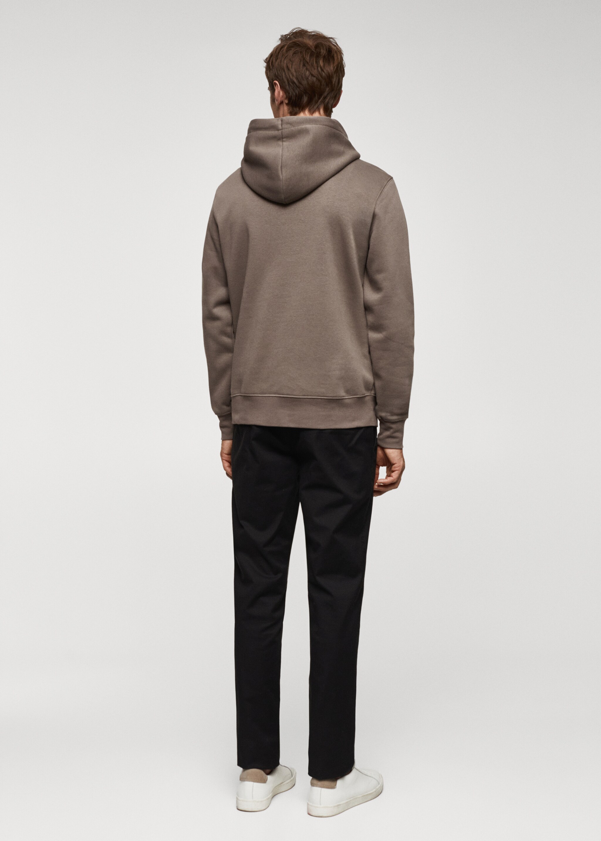 Sudadera algodón capucha canguro - Reverso del artículo
