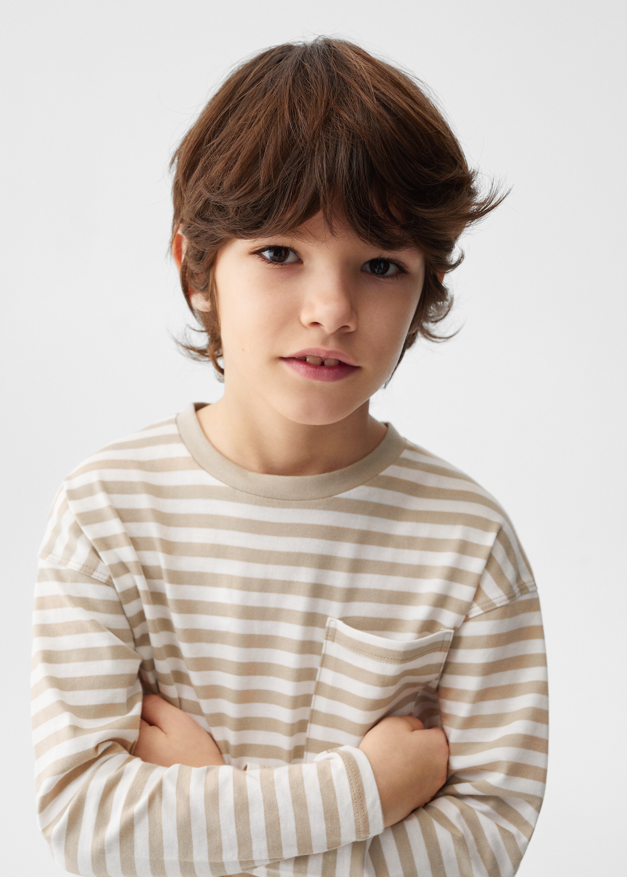 Striped long sleeves t-shirt - Details of the article 1