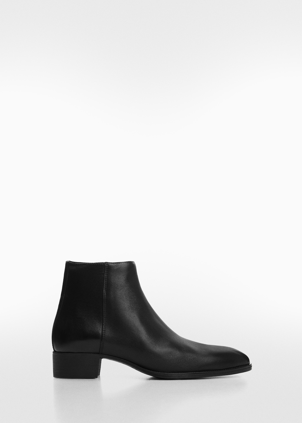 Mango leather chelsea boots hot sale