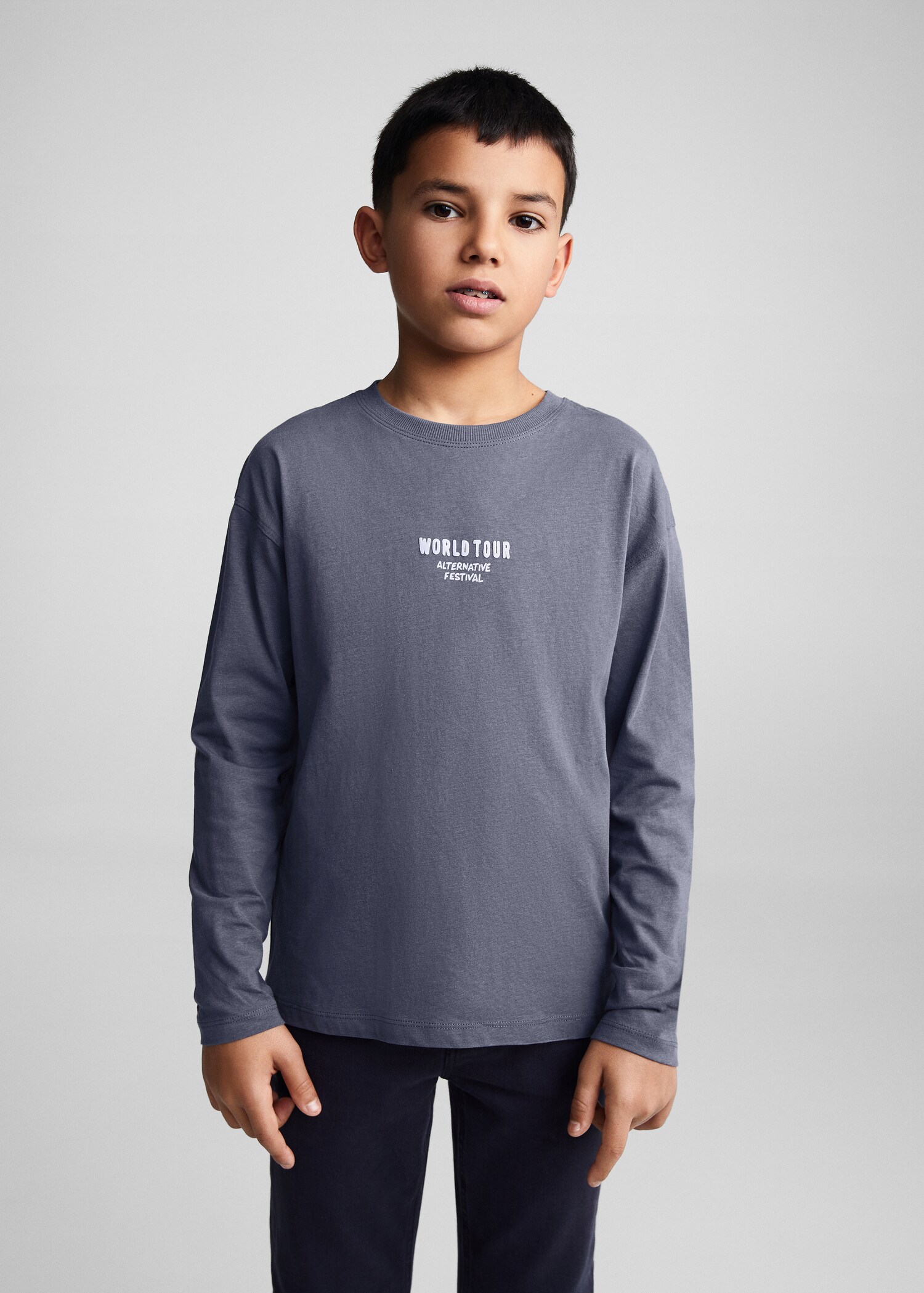 T-shirt message imprimé - Plan moyen