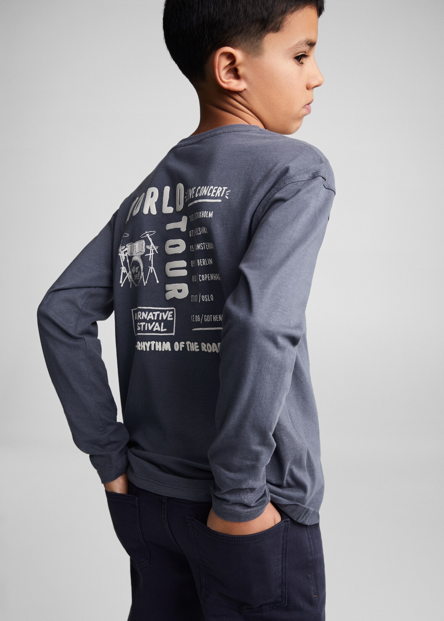 T-shirt message imprimé - Détail de l'article 1