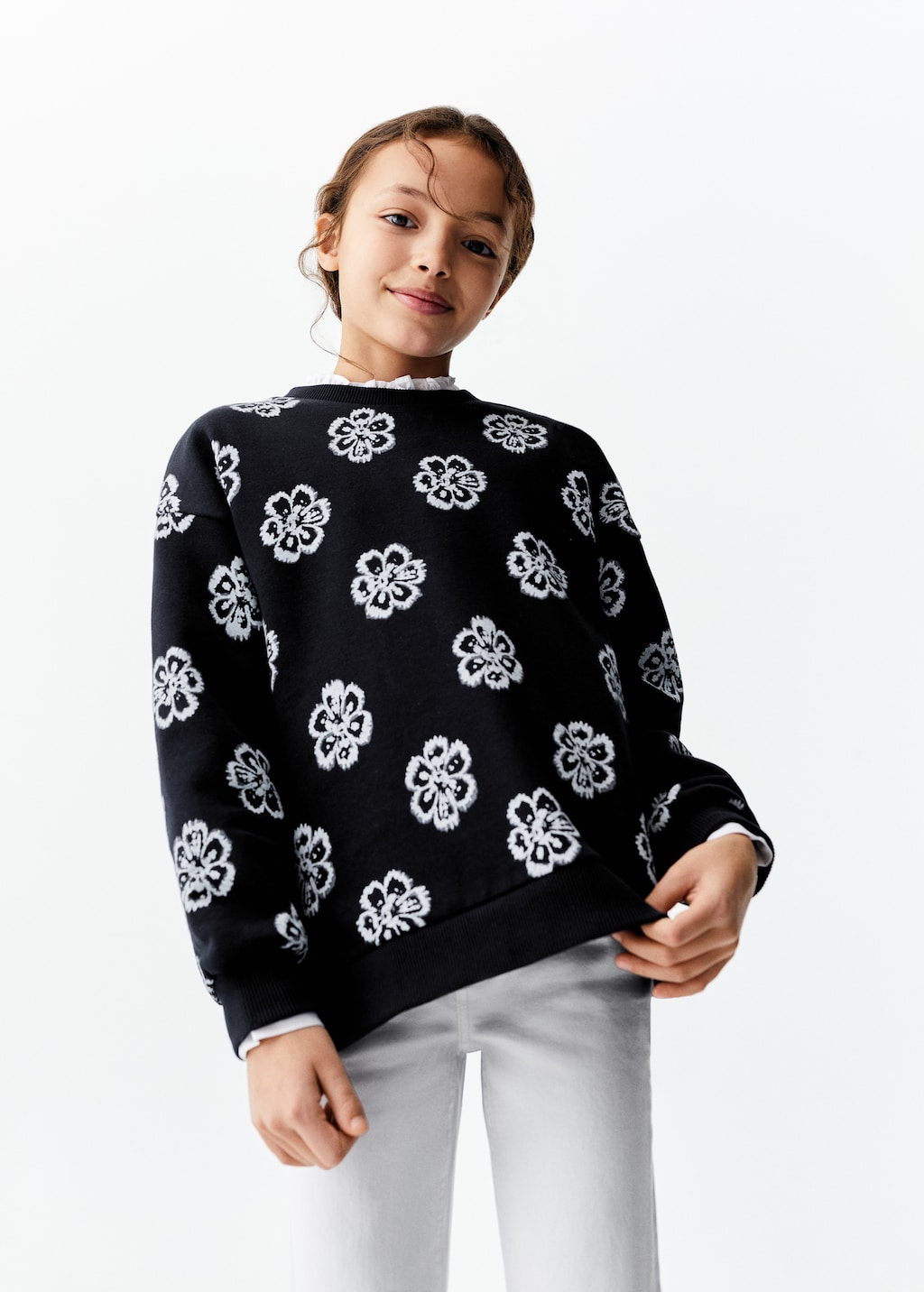 Floral printed sweatshirt