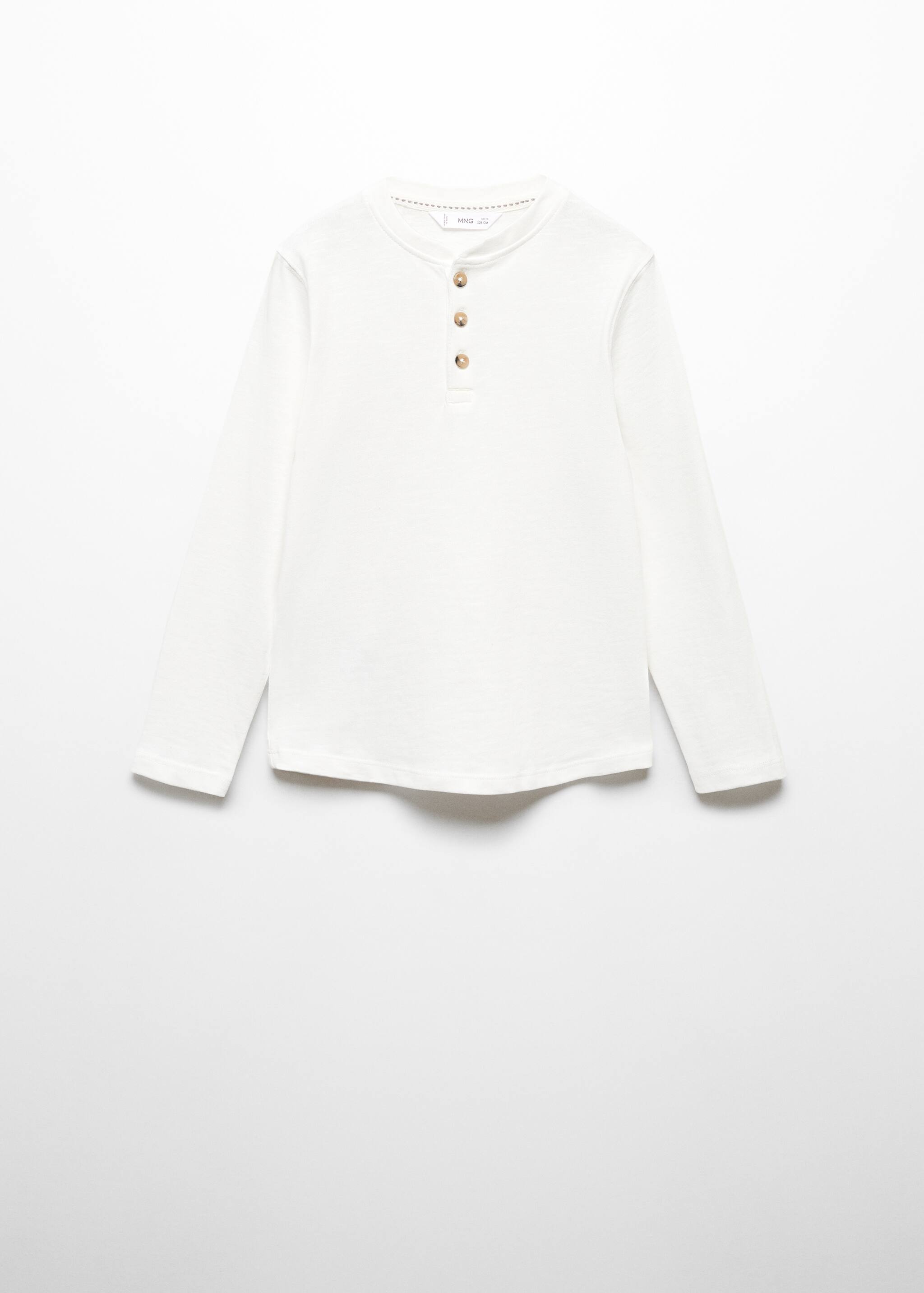 Buttoned long sleeve t-shirt - Article without model