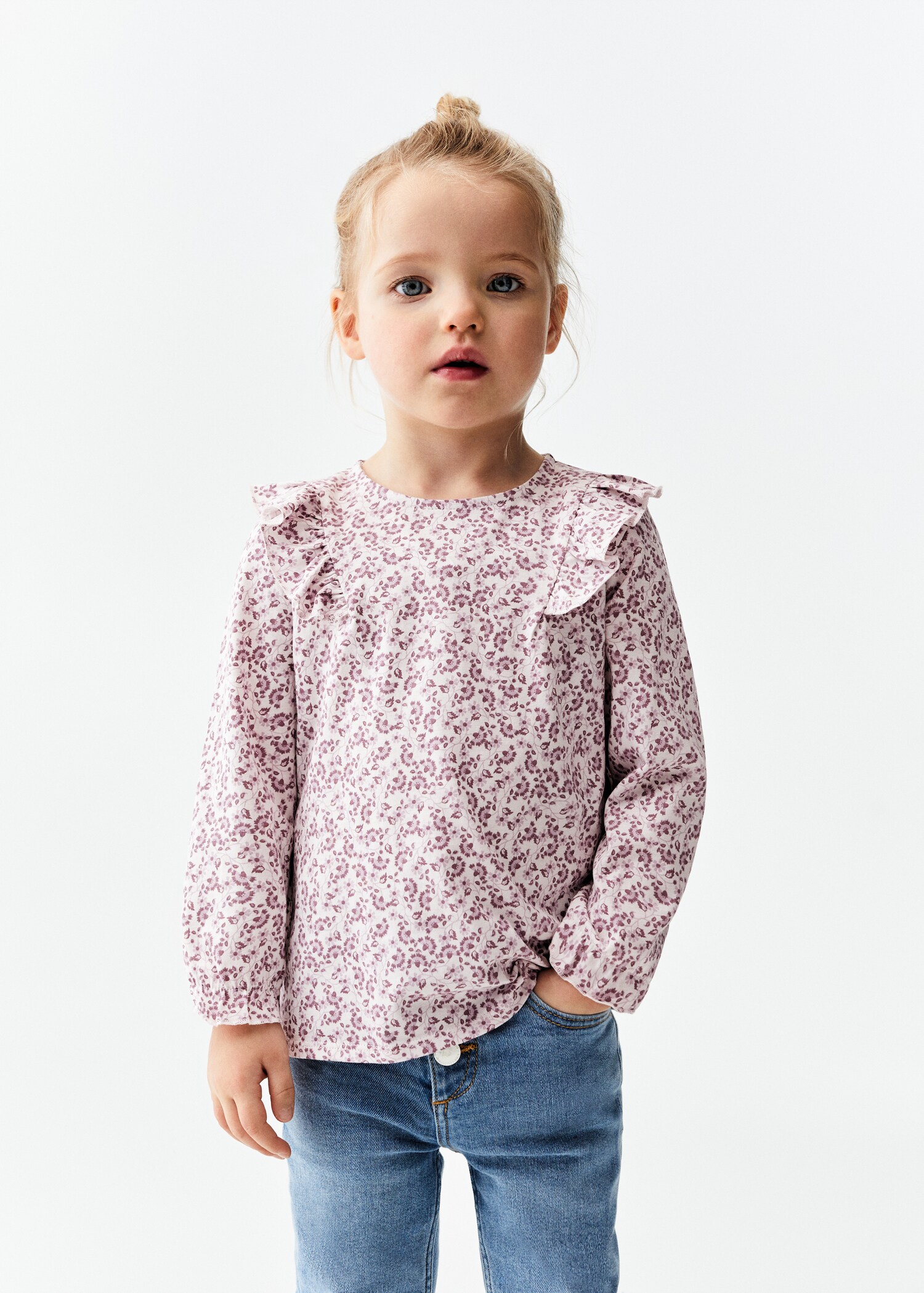 Printed long sleeve t-shirt - Средна равнина