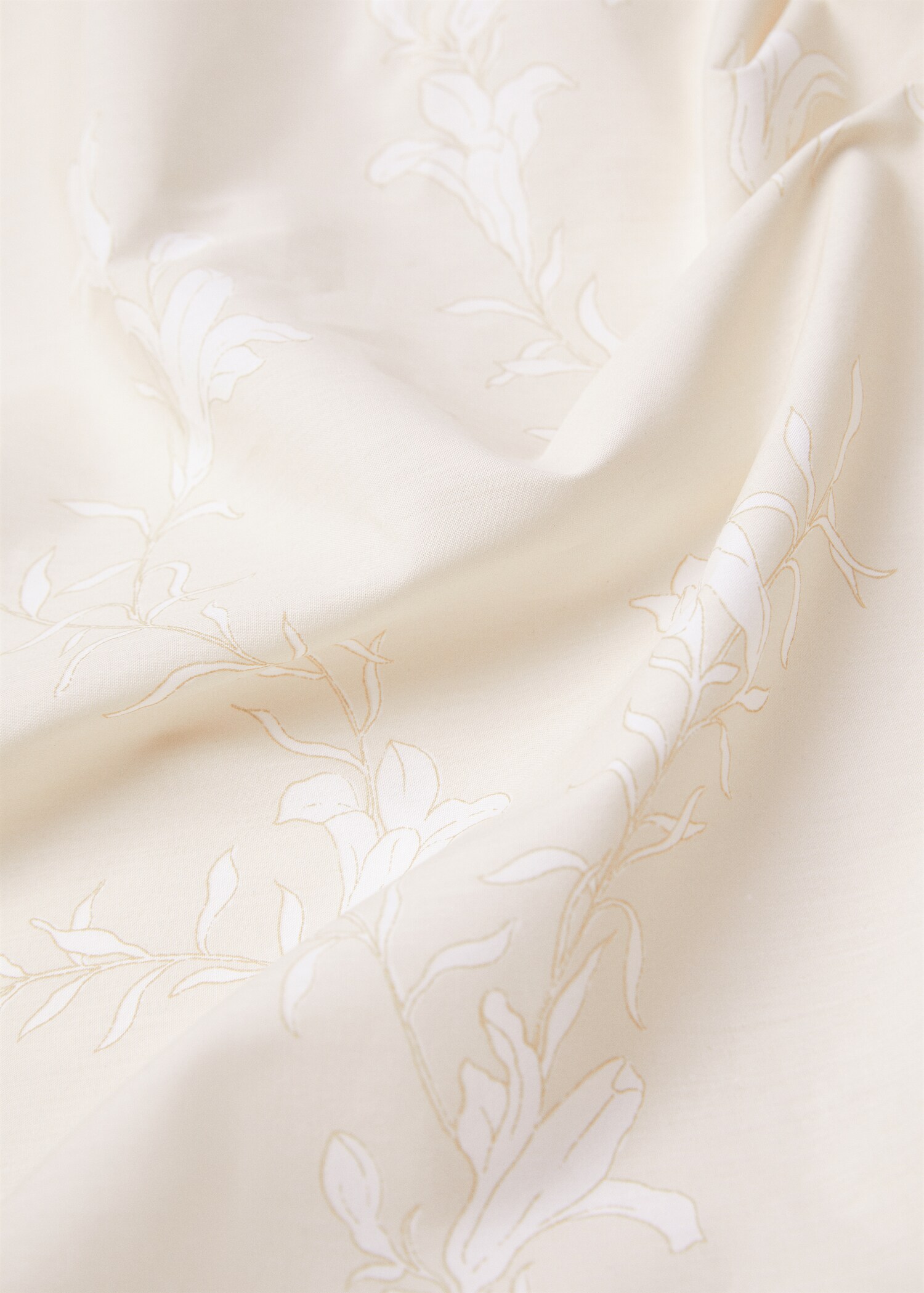 Floral print cotton duvet cover for single bed - Pormenor do artigo 2