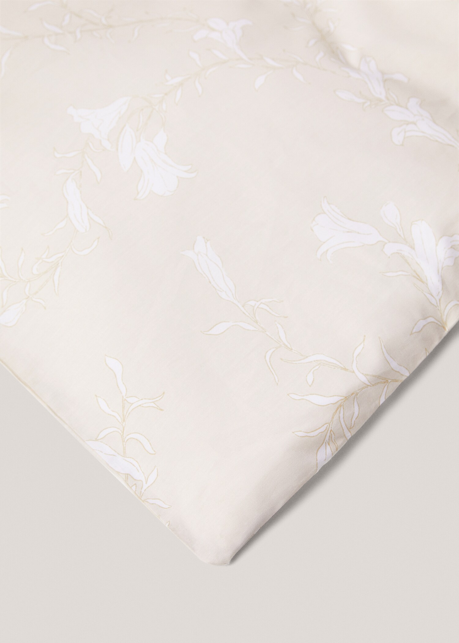 Floral print cotton duvet cover for single bed - Pormenor do artigo 3