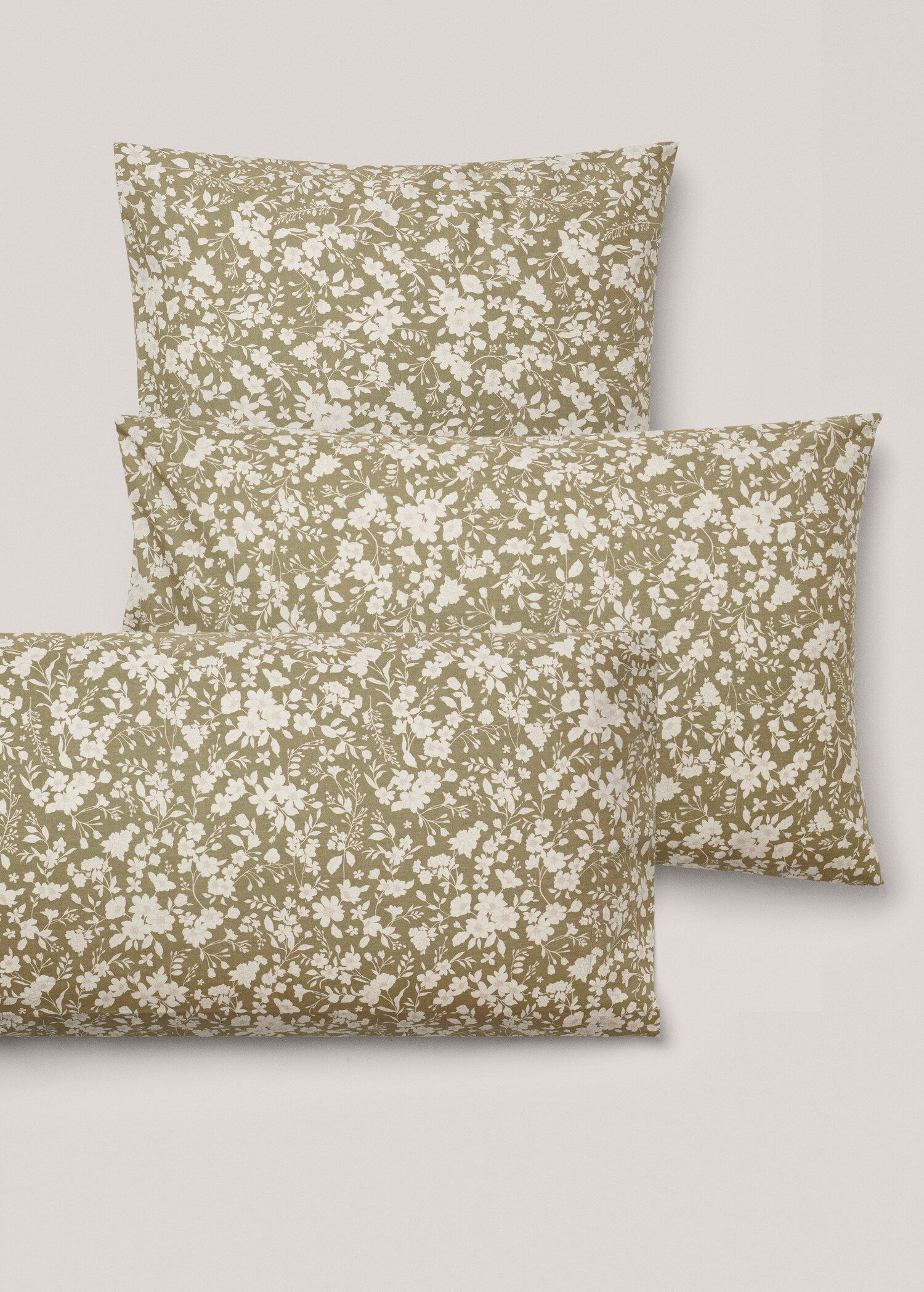 Multi-flower cotton pillowcase 50x75cm - Details of the article 4