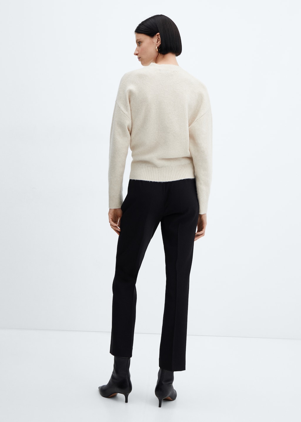 Pantalon droit avec ceinture Femme MANGO France La Reunion