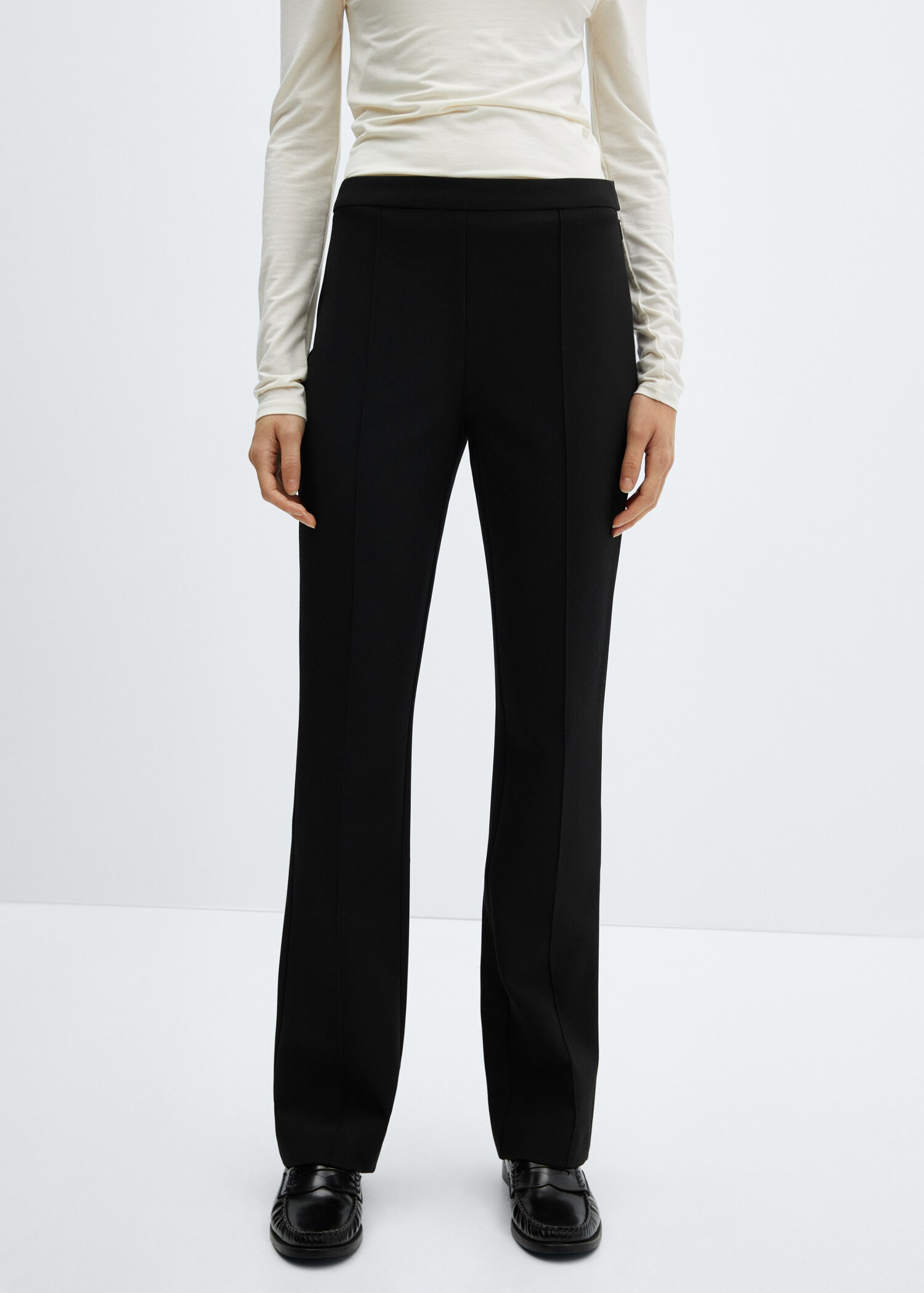 Pantalon droit coutures - Plan moyen