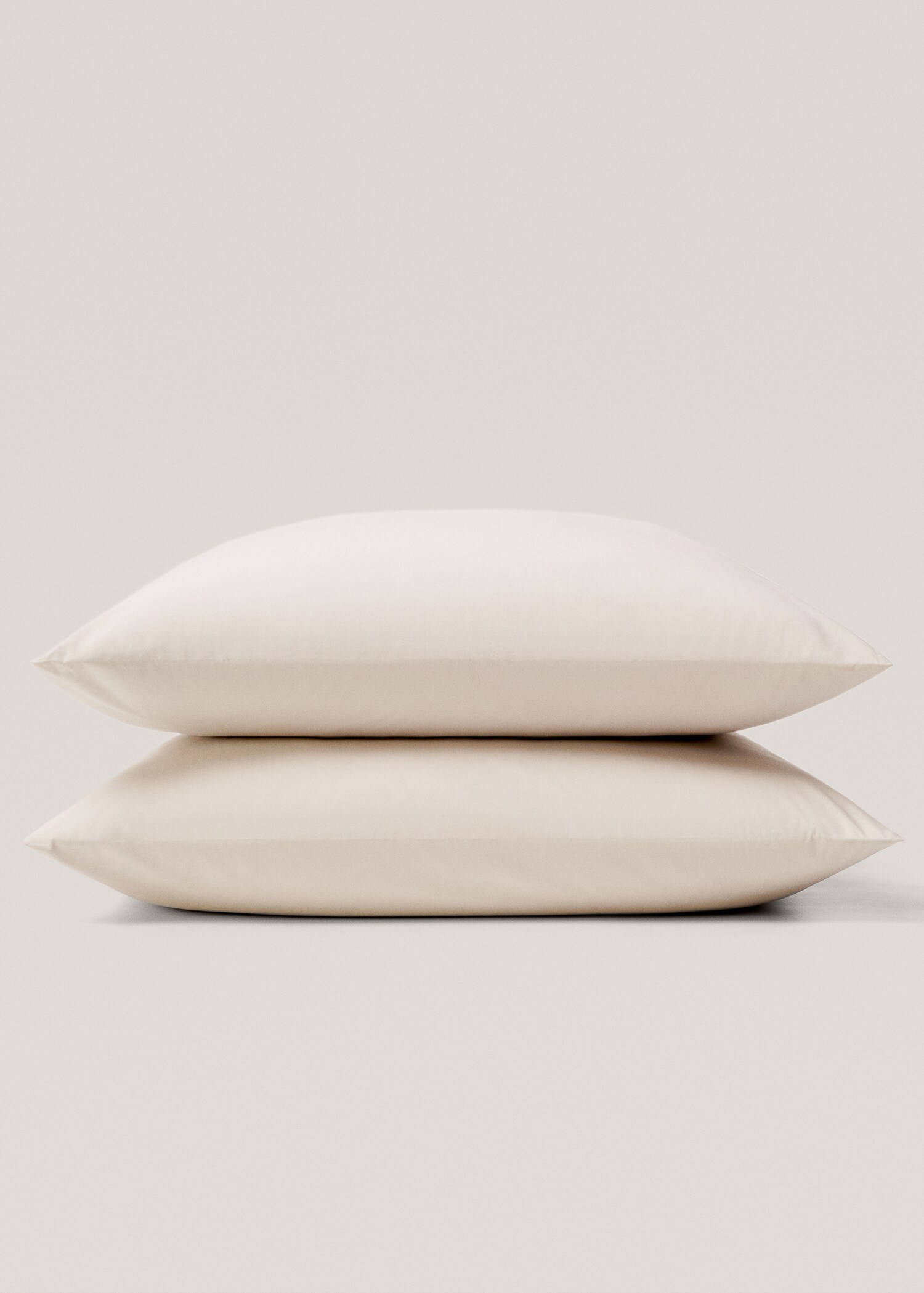 Taie d'oreiller percale de coton (300 fils) 60 x 60 cm - Détail de l'article 1