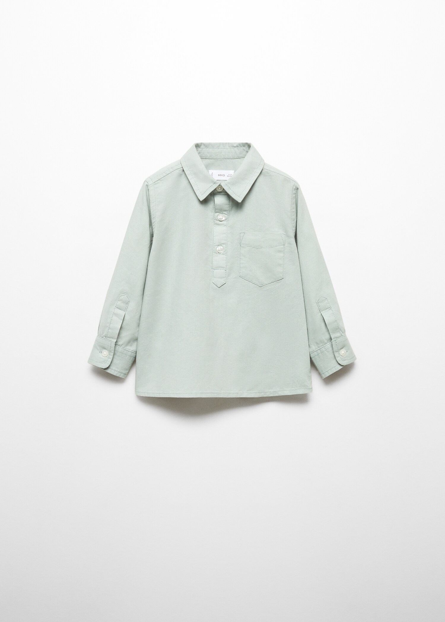 Chest-pocket cotton shirt - Article without model
