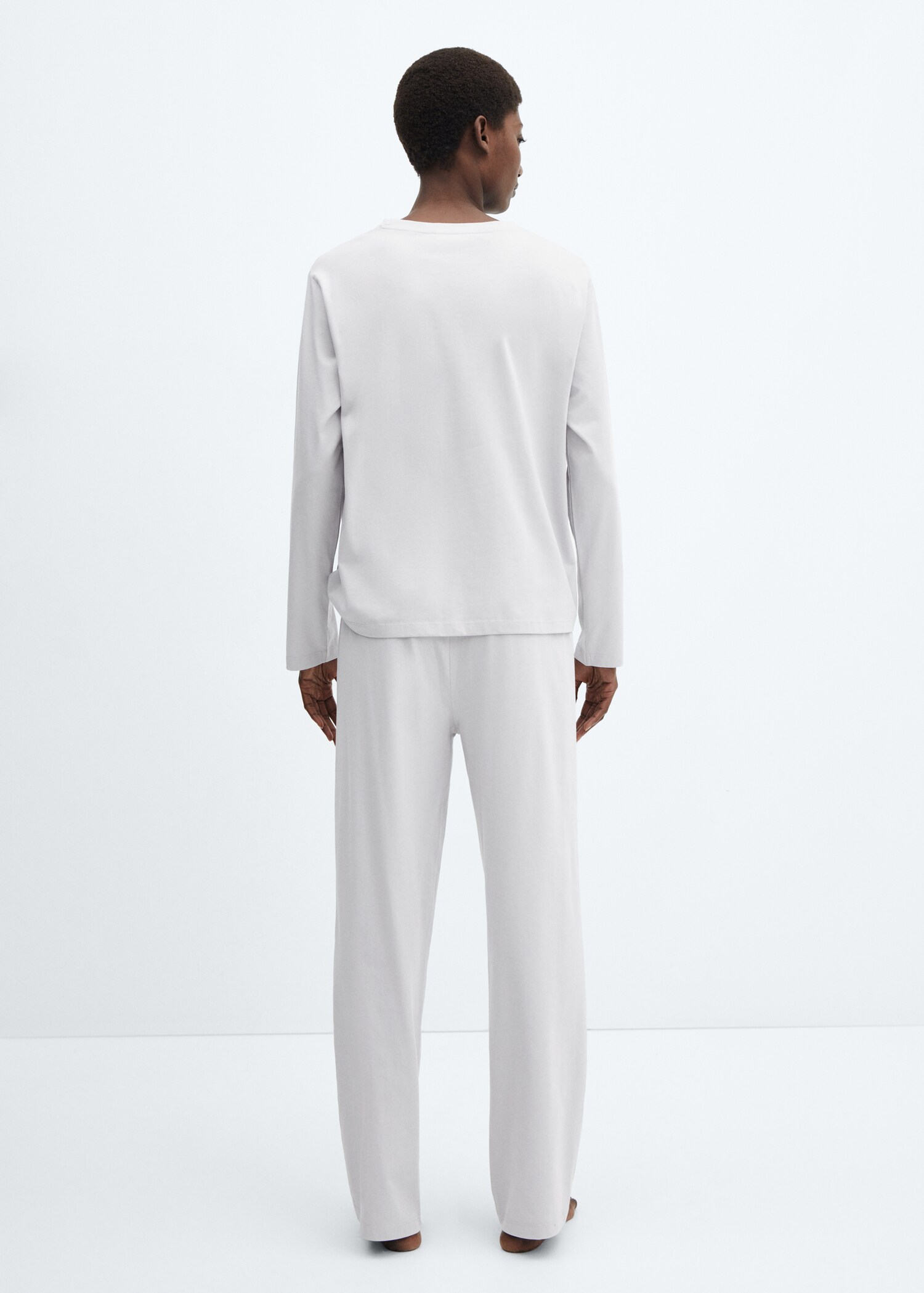 Two-piece flannel pyjamas - Reverse of the article