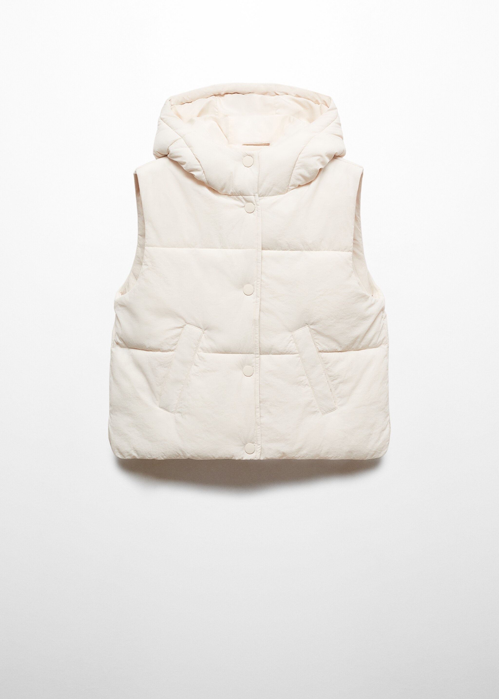 Quilted gilet with hood - Article without model