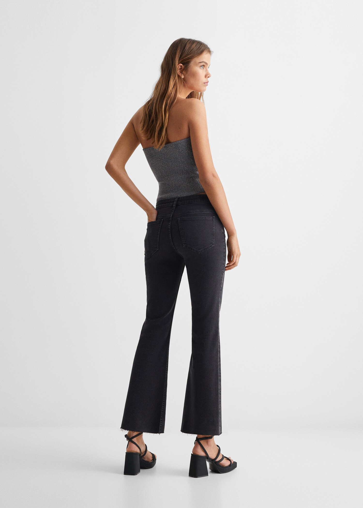 Jeans flare strass - Reverso del artículo