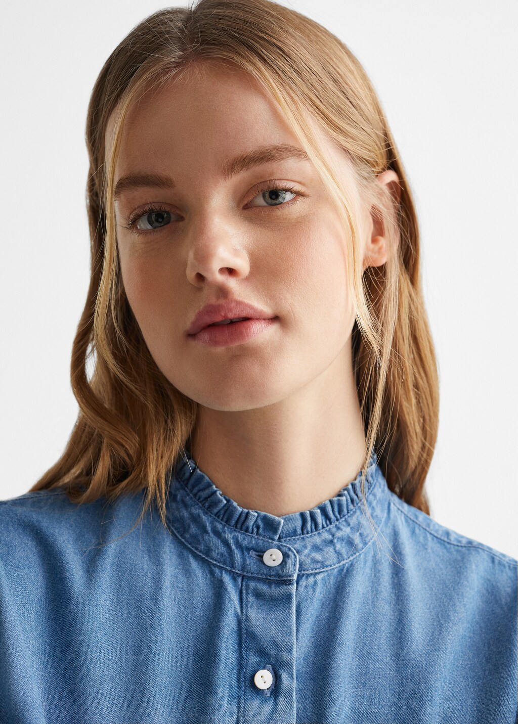 Mango camisa denim new arrivals