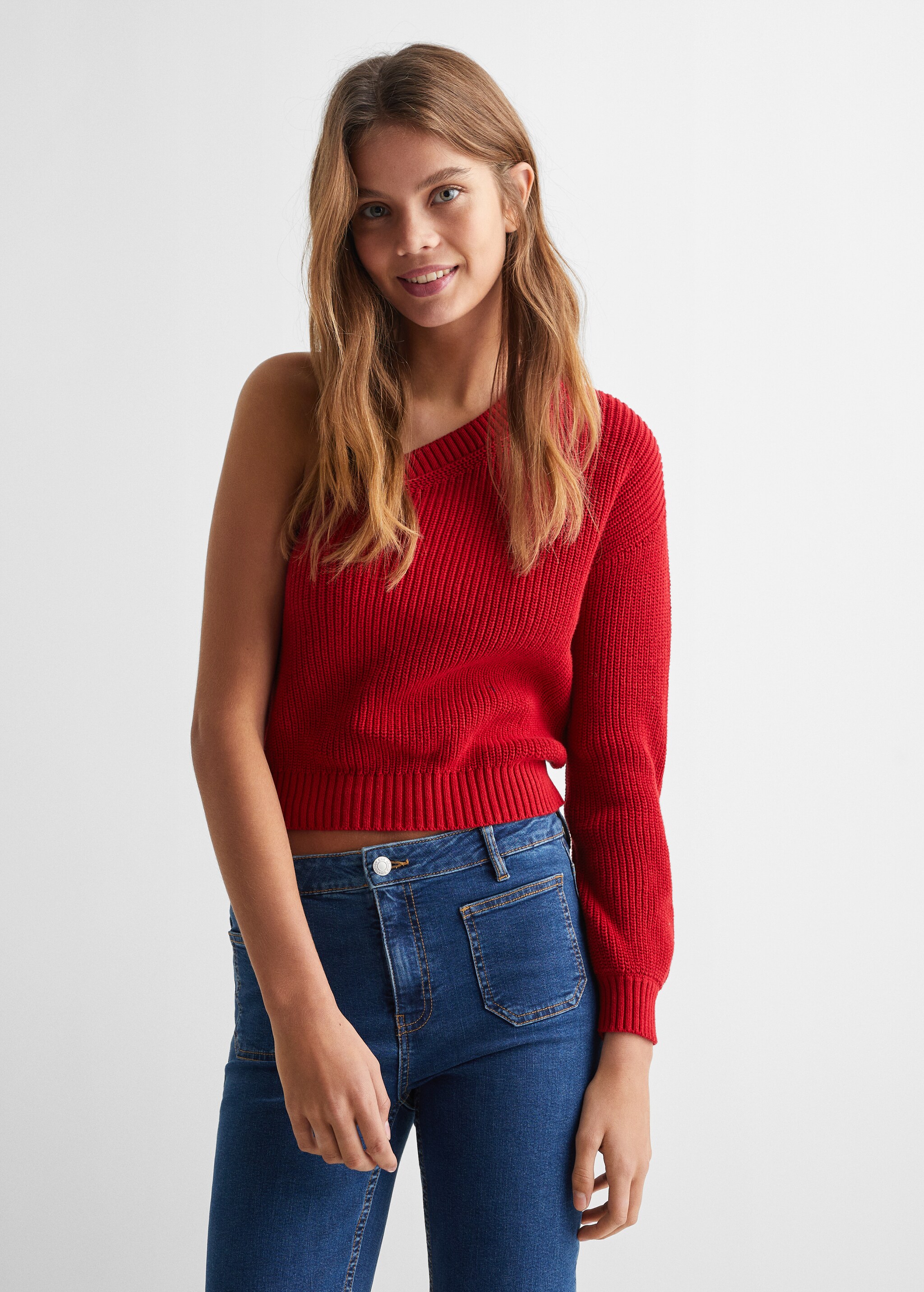 Asymmetric knit sweater - Medium plane