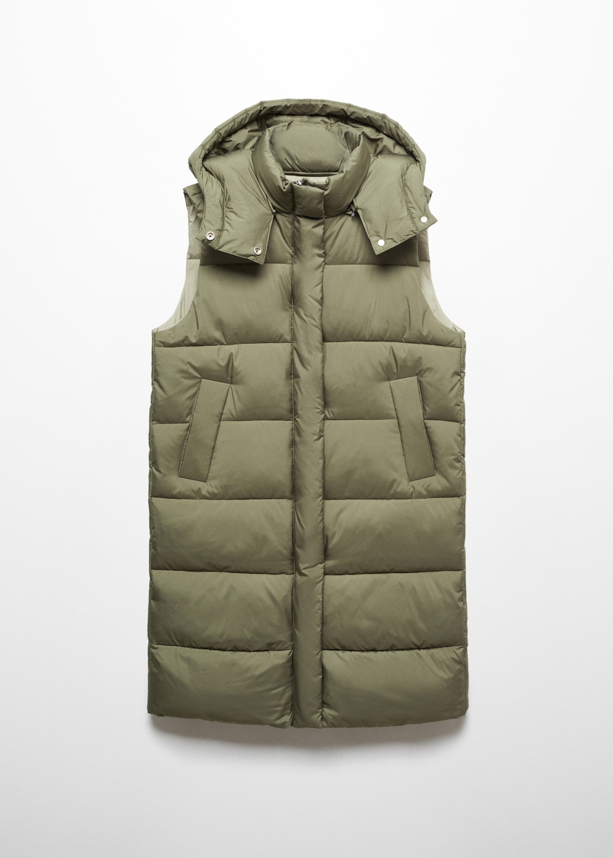 Quilted gilet with hood - Article without model
